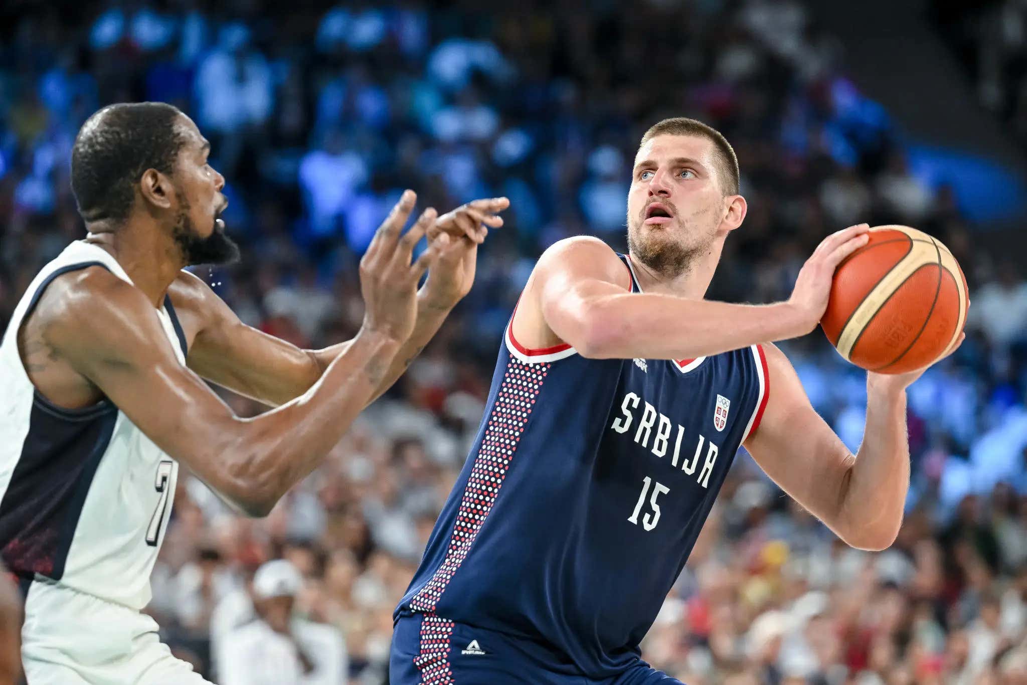 Captain America: At 5am Kevin Durant Was Making Fun Of The 'Lames' And 'Cornballs' Who Were Rooting For Nikola Jokic To Beat Team USA