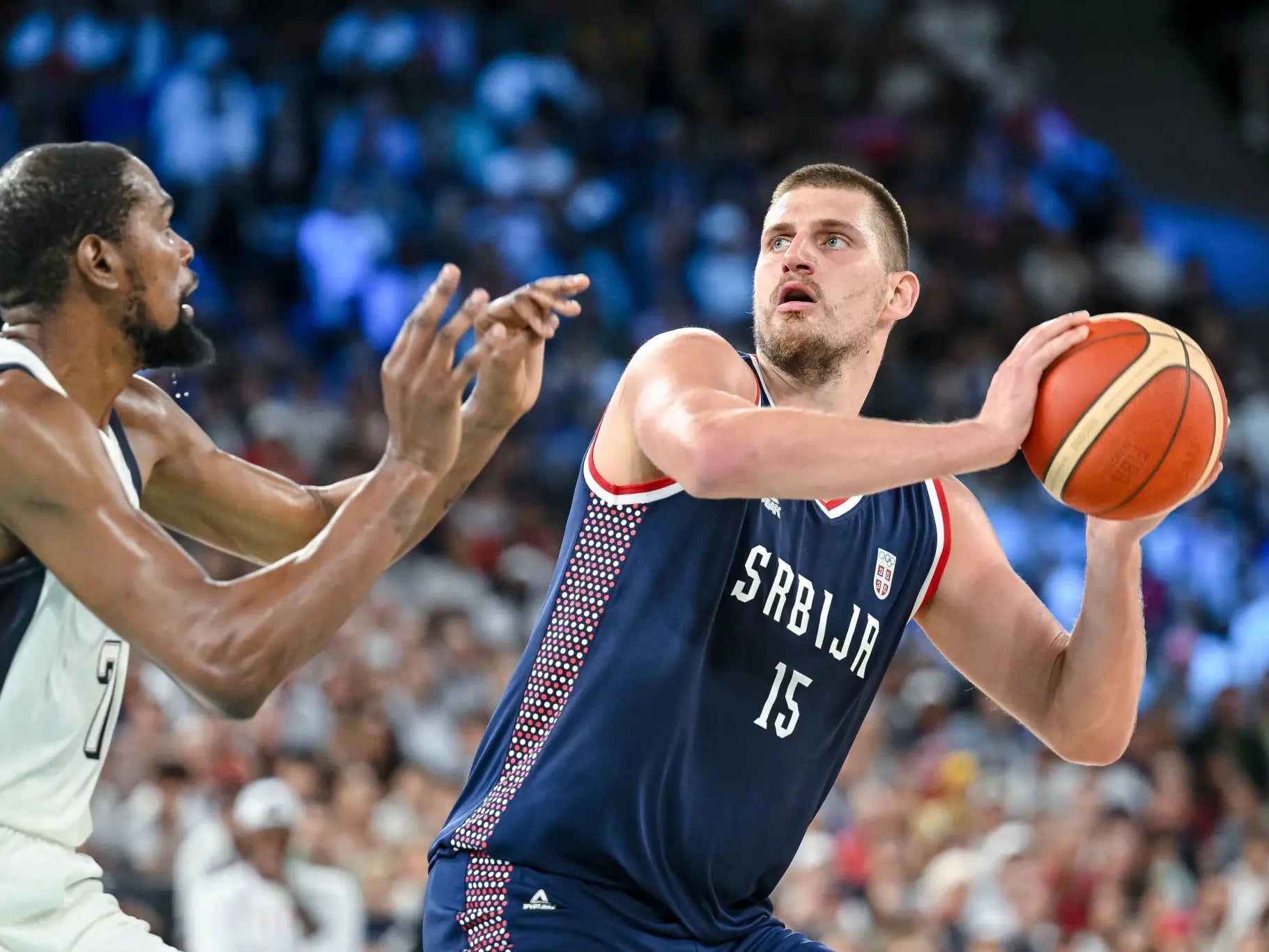 Captain America: At 5am Kevin Durant Was Making Fun Of The 'Lames' And 'Cornballs' Who Were Rooting For Nikola Jokic To Beat Team USA