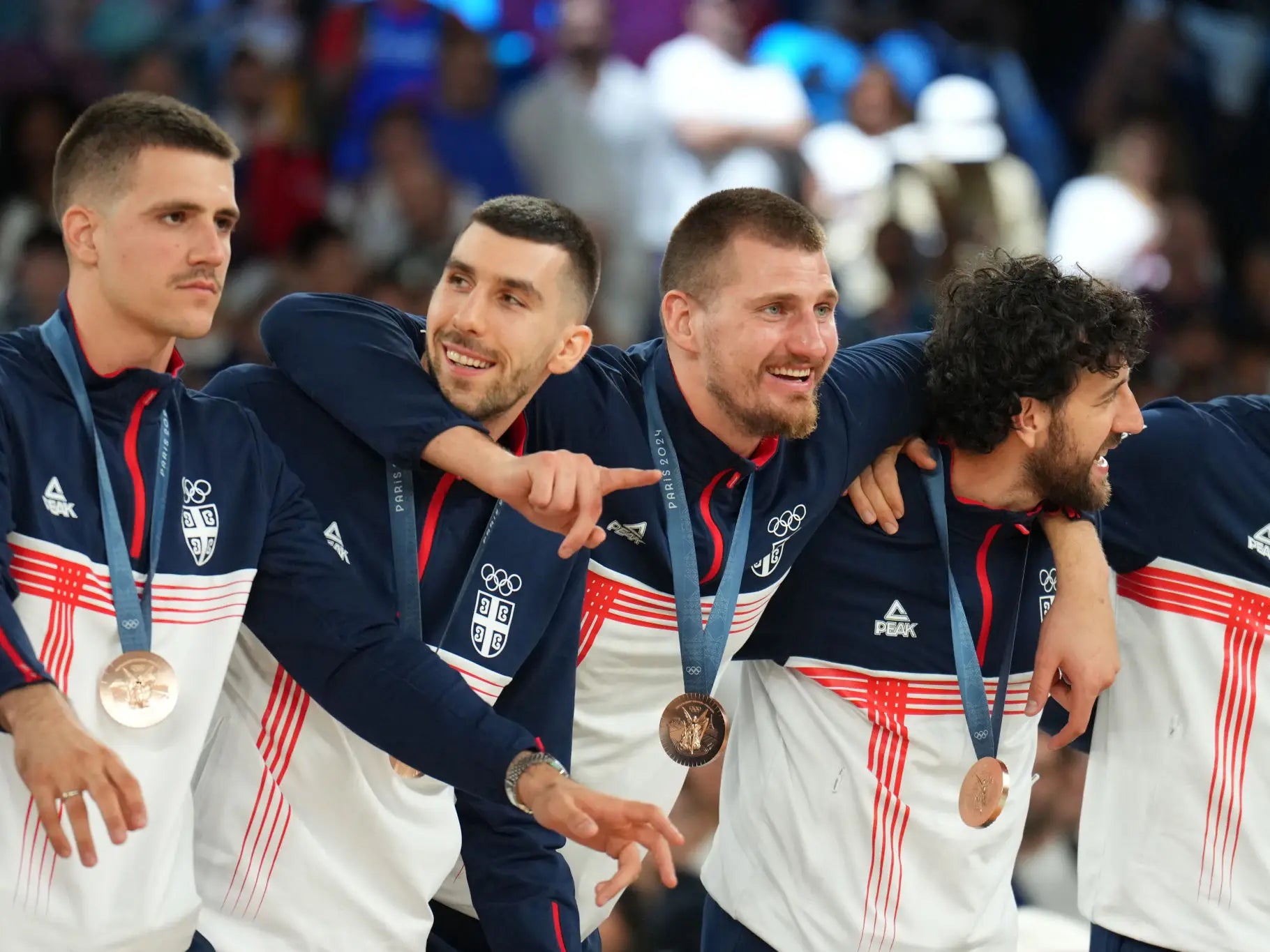 Nothing Embodies The Olympic Spirit Like This Video Showing Nikola Jokic Getting More And More Shitfaced Before Receiving His Bronze Medal
