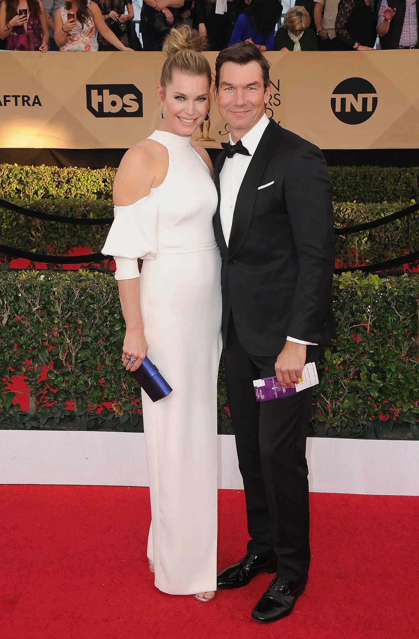 Jerry O'Connell Called His Wife, Rebecca Romijn, Live On Pardon My Take And Asked For Approval To Pay For A Fantasy Football League