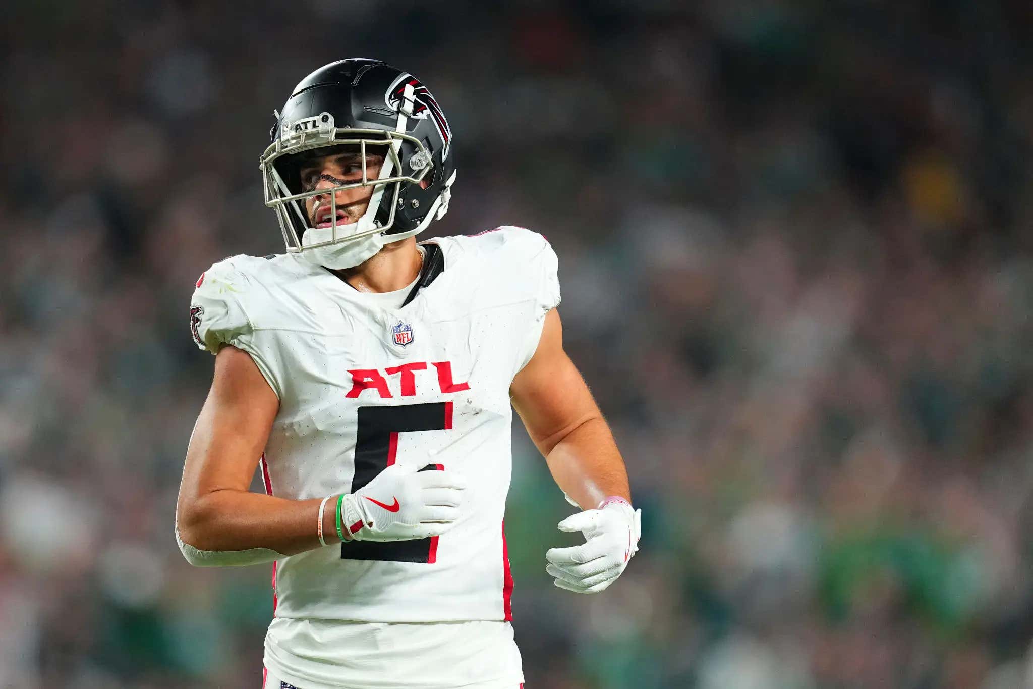 Raheem Morris Said Drake London's Gun Celebration That Almost Fucked Up the Falcons' Game-Winning Extra Point Was Probably Just a T-Shirt Gun Because He's Such a Good Guy