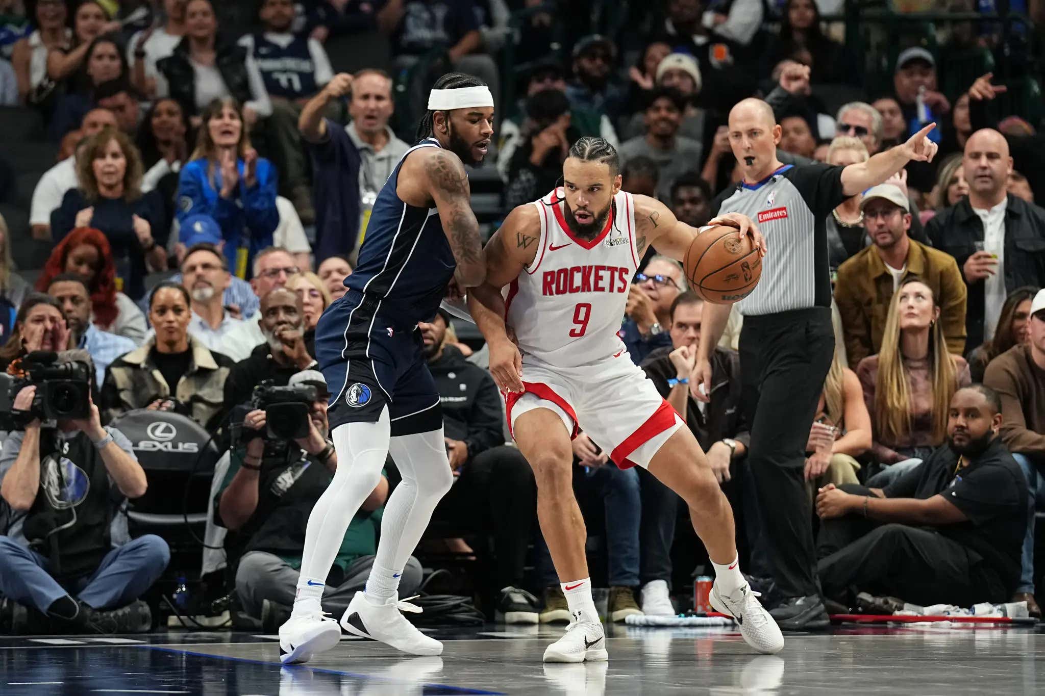 Raise The Banner: Dillon Brooks Said The Rockets Shocked The World By Beating The Mavericks ... In The 5th Game Of The Season