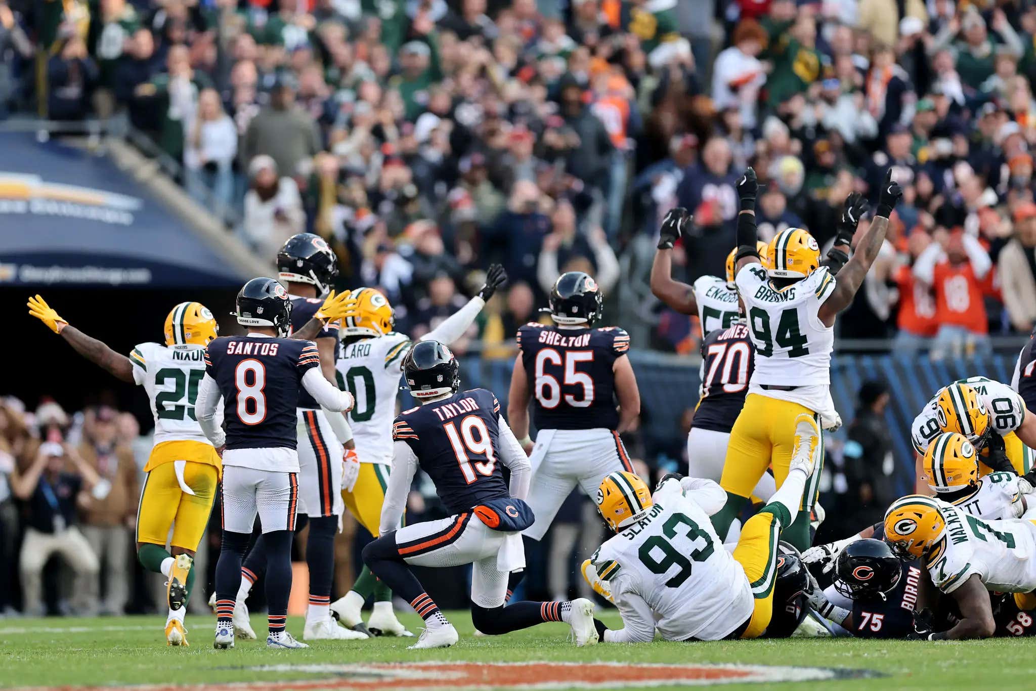The Poor Chicago Bears Found Another Way To Snatch Defeat From The Jaws Of Victory, Losing To Green Bay On A Last Second Blocked Field Goal