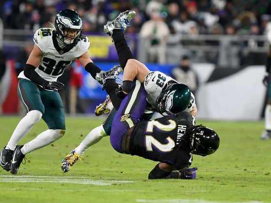 The Photos Of Cooper DeJean Planting Derrick Henry Through The Earth's Crust Are Here, And They Are Glorious