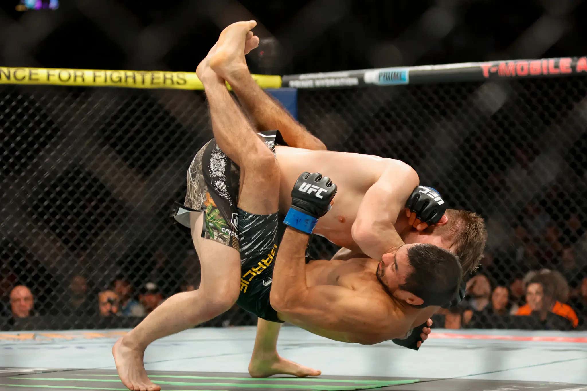 Bryce Mitchell Just Sent Kron Gracie Through The Canvas With A Slam And Vicious Hellbow