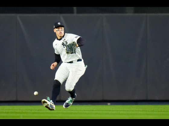MLB Is Auctioning Off The Ball That Aaron Judge Dropped In The 5th Inning Of Game 5 And Gerrit Cole's "Point" Ball