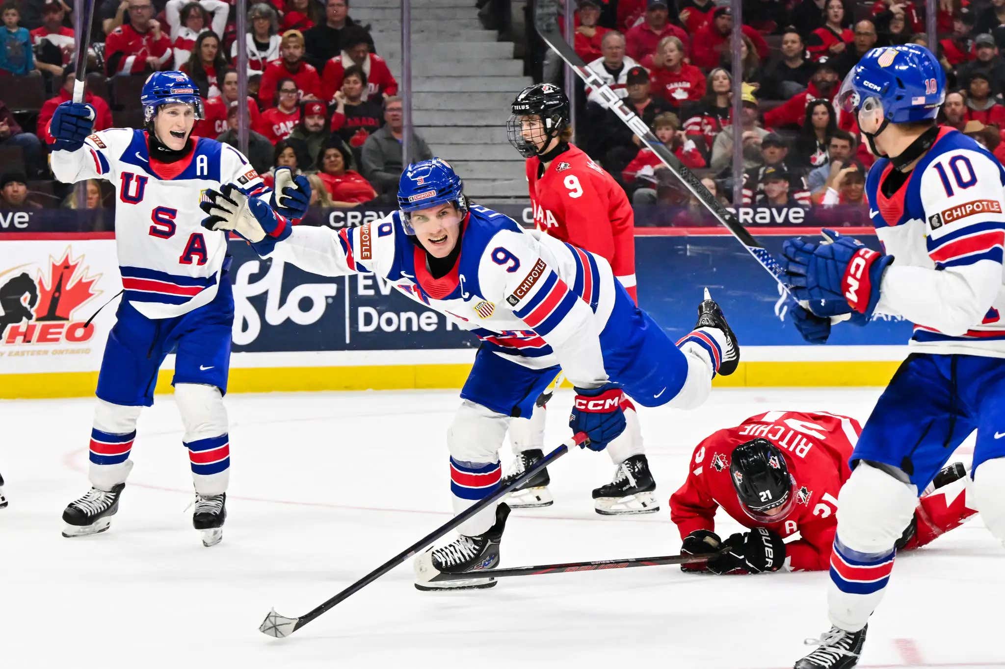 USA Hockey Bends Canada Over Their Knee And Spanks Them Into The New Year