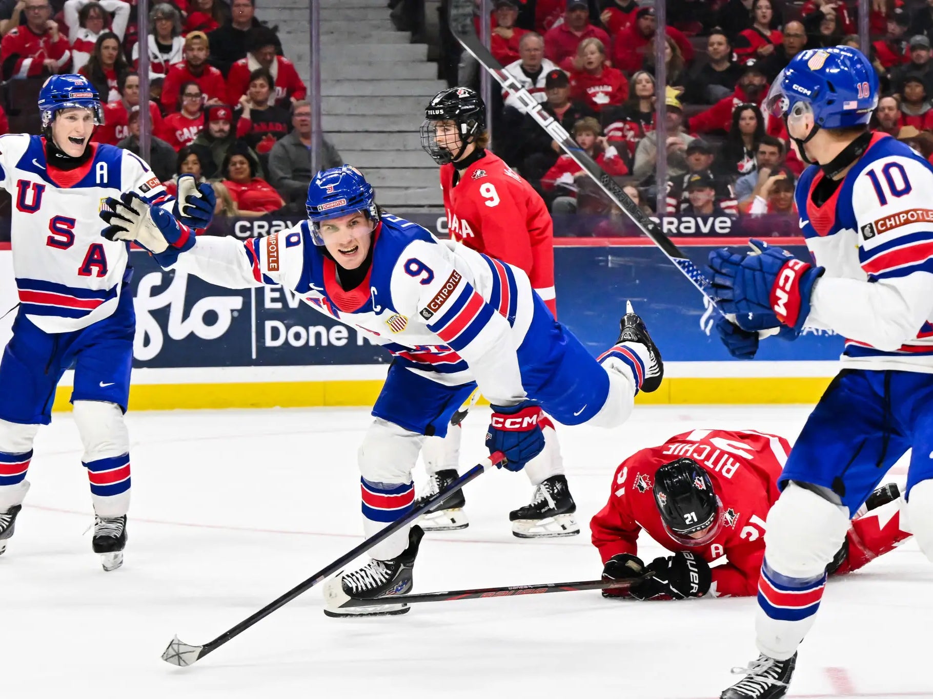 USA Hockey Bends Canada Over Their Knee And Spanks Them Into The New Year