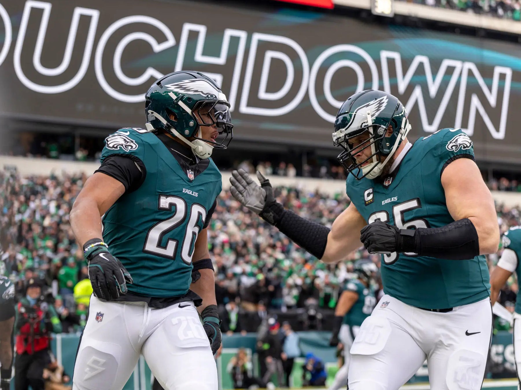'Put Your Name To Where Your Quote Is, Buddy,' - Lane Johnson Continues To Protect Saquon Barkley After The Running Back Proved National Media Member Steven Cheah Wrong