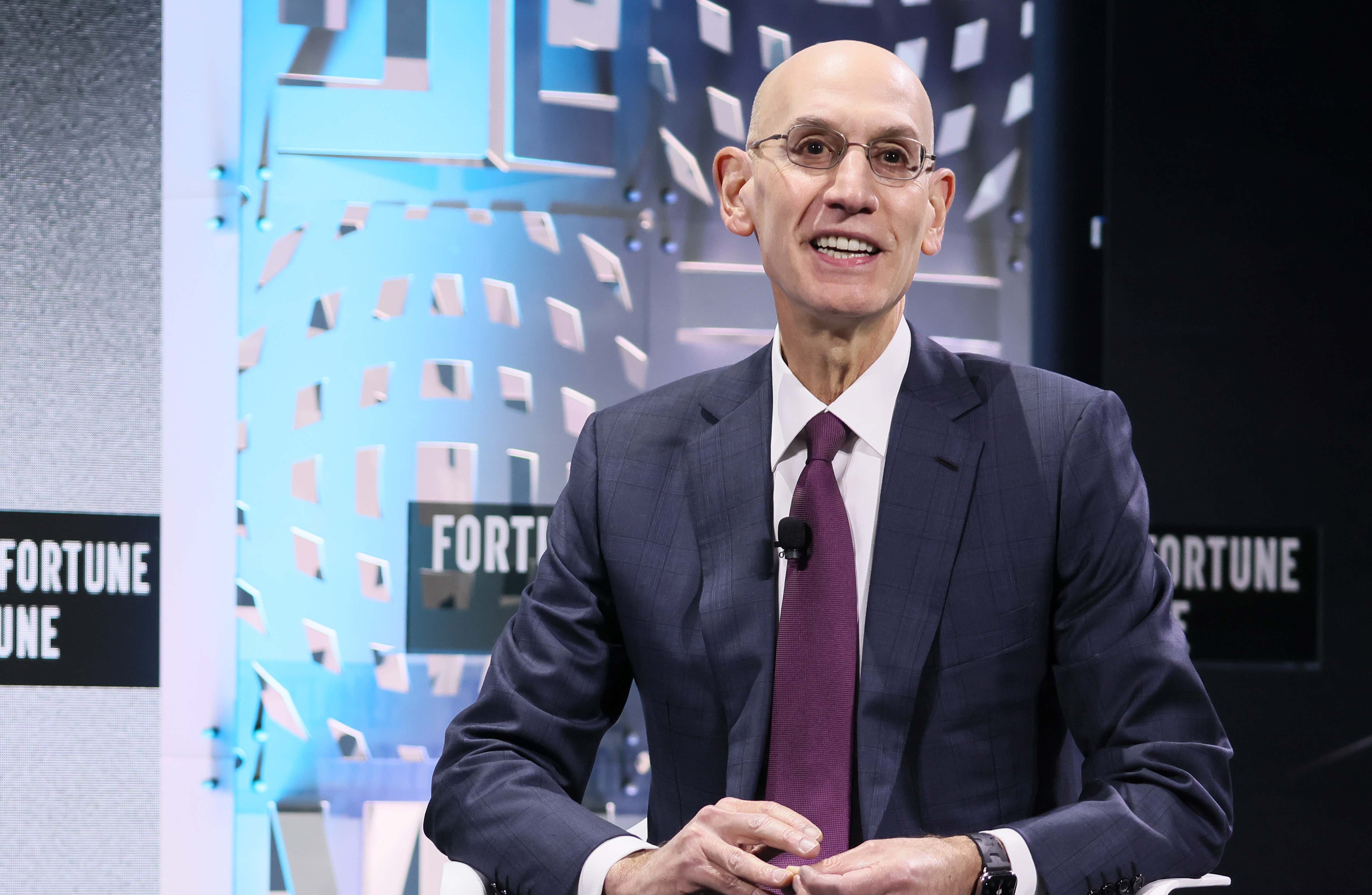 Pardon My Take Pitches NBA Commissioner Adam Silver On Their Idea Of The 'Fight-A-Fan' Rule