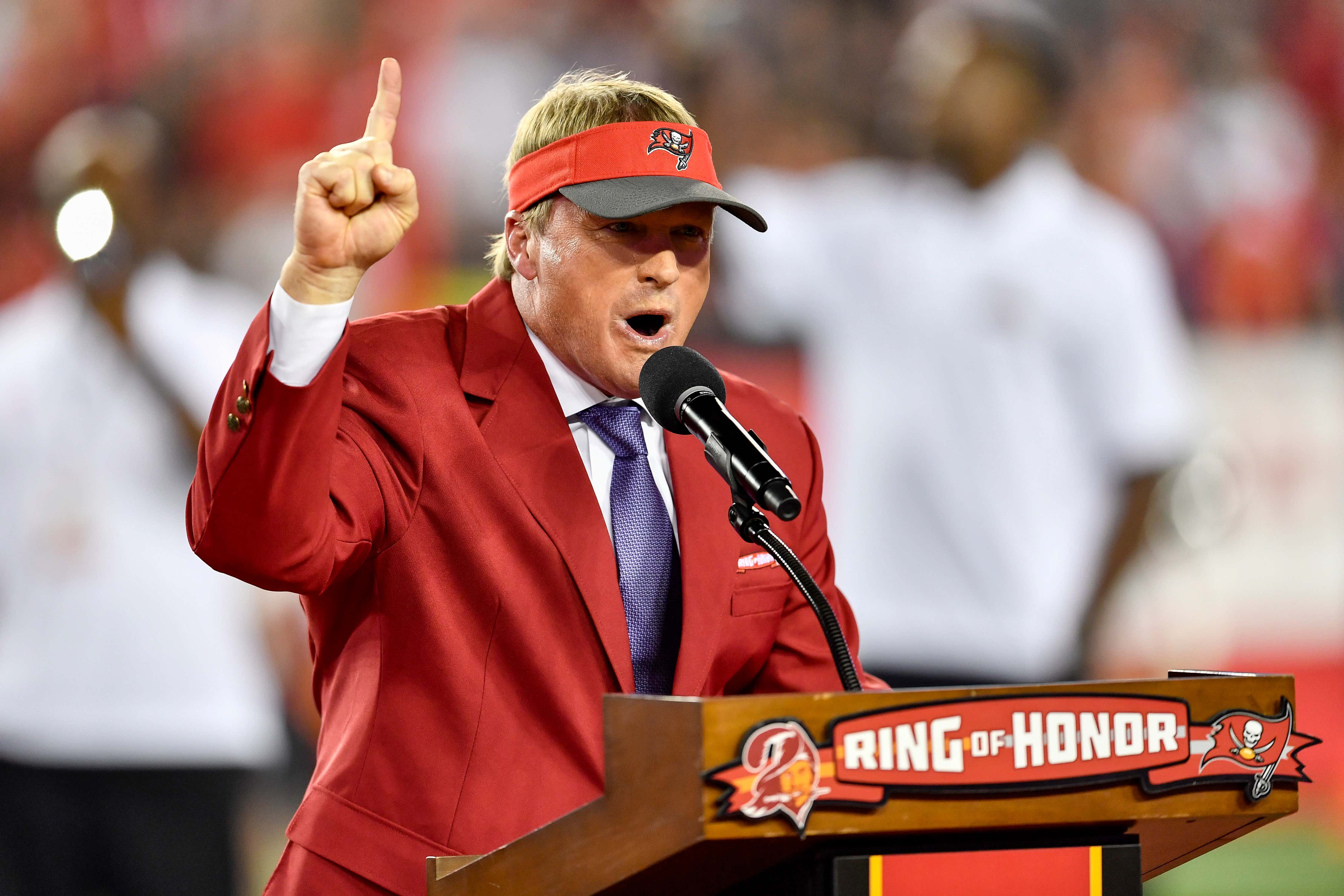 The Buccaneers Are Putting Jon Gruden Back In Their Ring Of Honor Where He Belongs