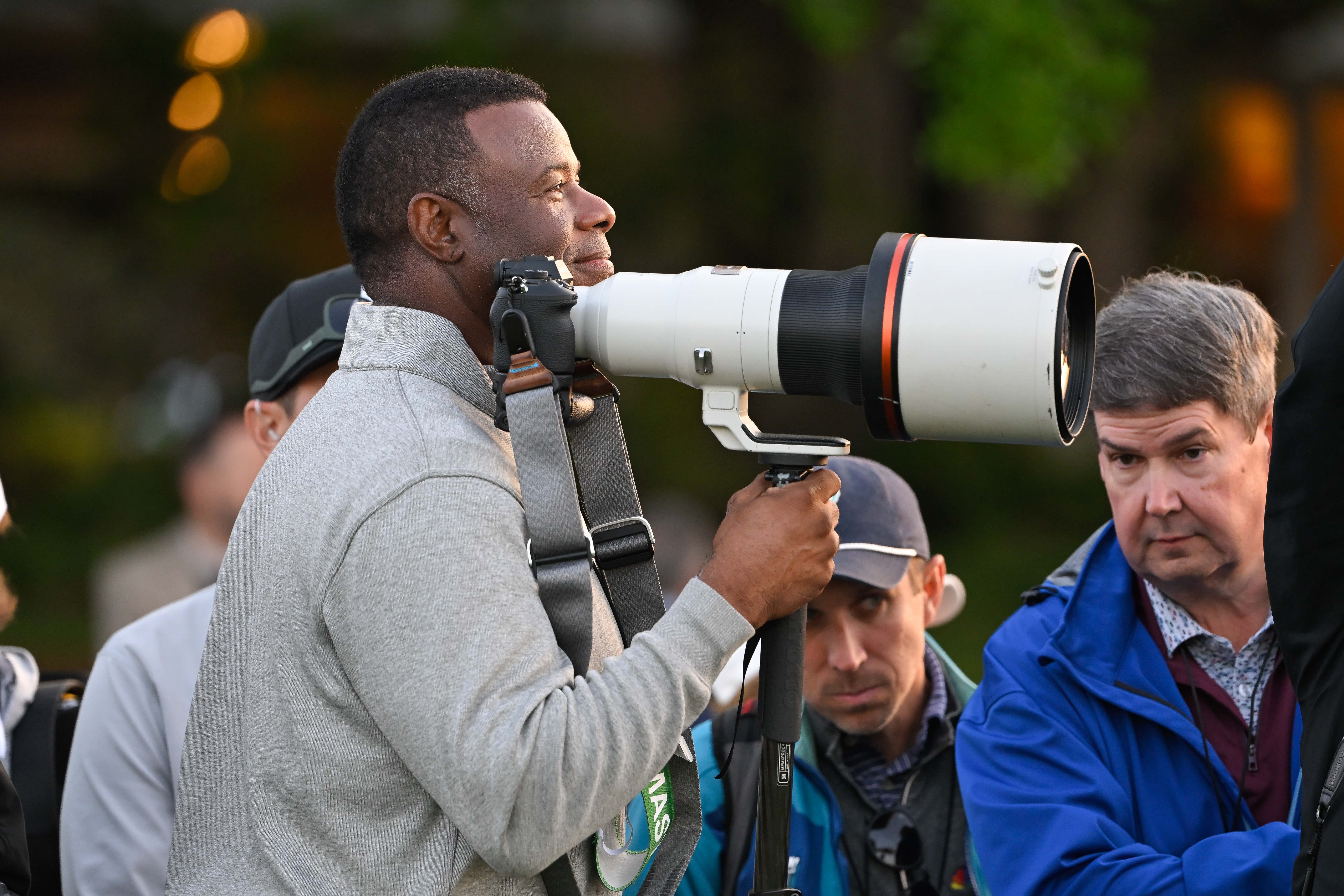 Decent Second Job: Ken Griffey Jr. Is Working As A Credentialed Photographer At The Masters, Still An All-Time Cool Athlete