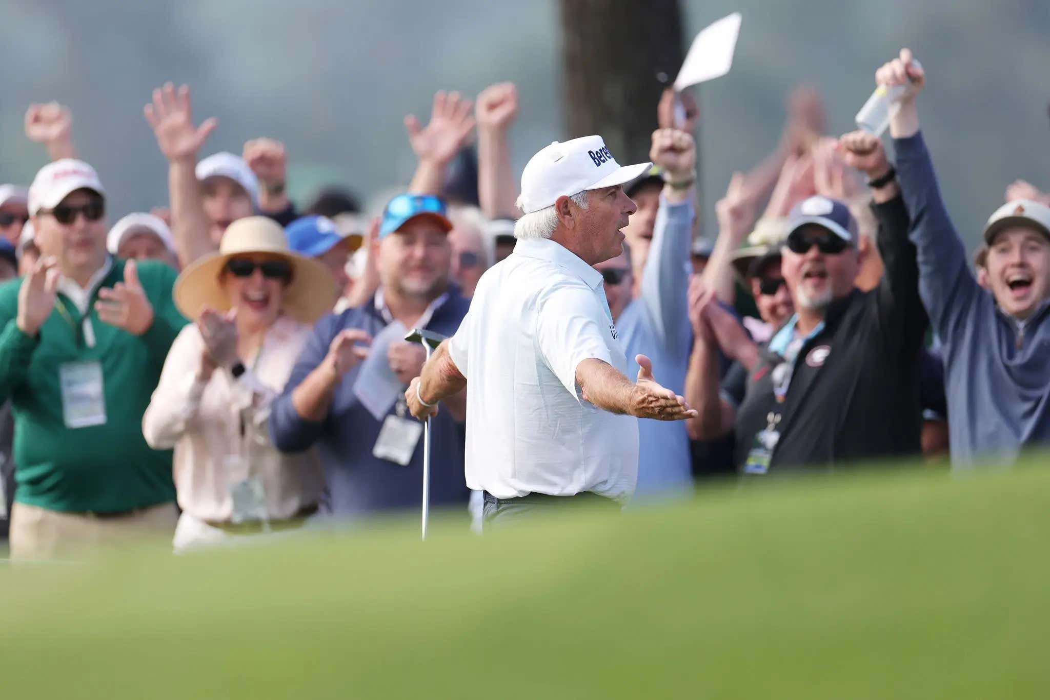 Still Got It: Fred Couples Drills A Birdie On 1, Promptly Celebrates With All The Patrons And Remains The Coolest Golfer At Augusta
