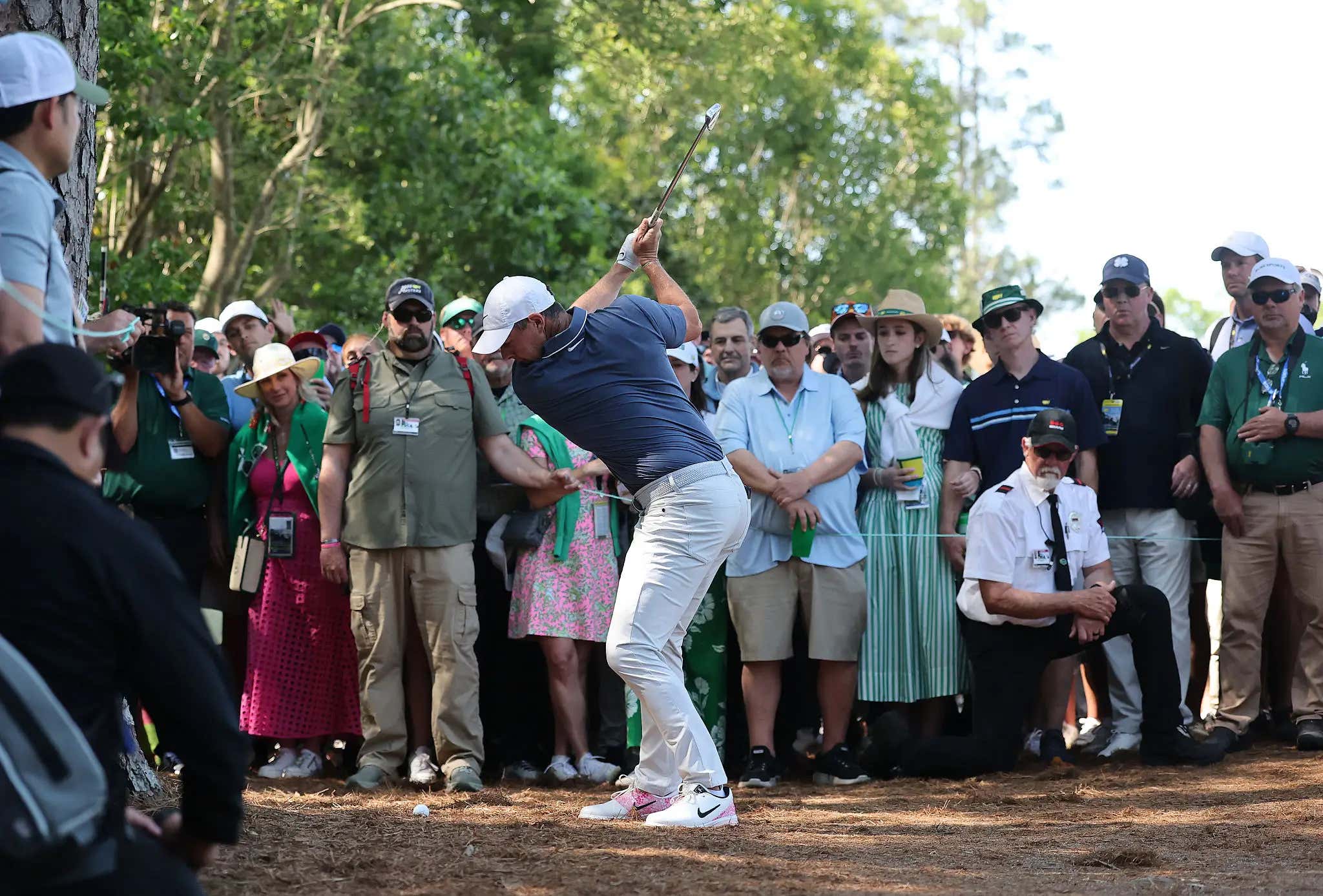 This Shot By Rory Was So Goddamn Insane, One Of The Best You'll See At Augusta