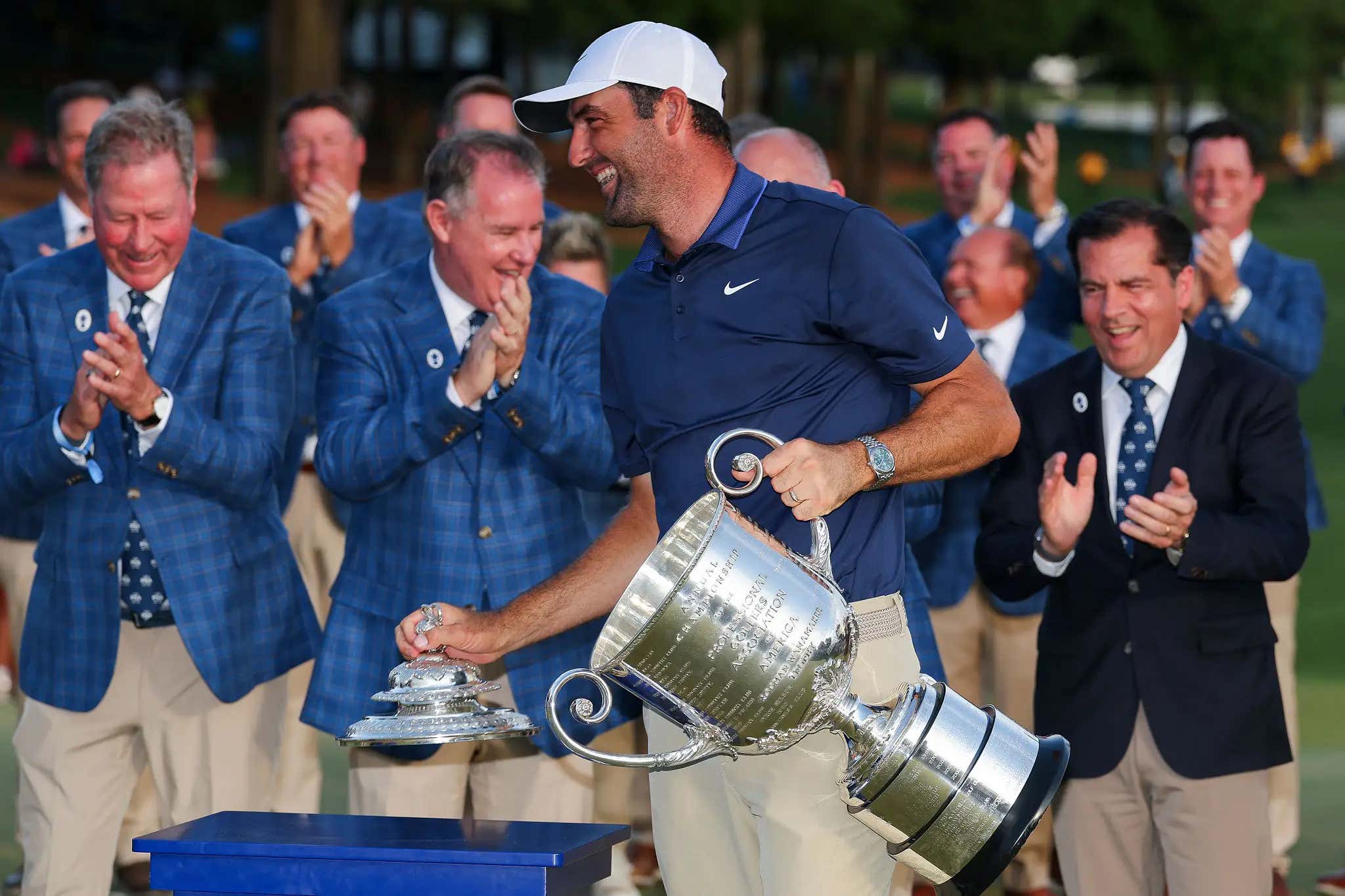 'Where All My Crap Goes' - Scottie Couldn't Contain His Excitement About Bringing The Wanamaker Trophy Home, Just Throwing It In His 'Golf Room'