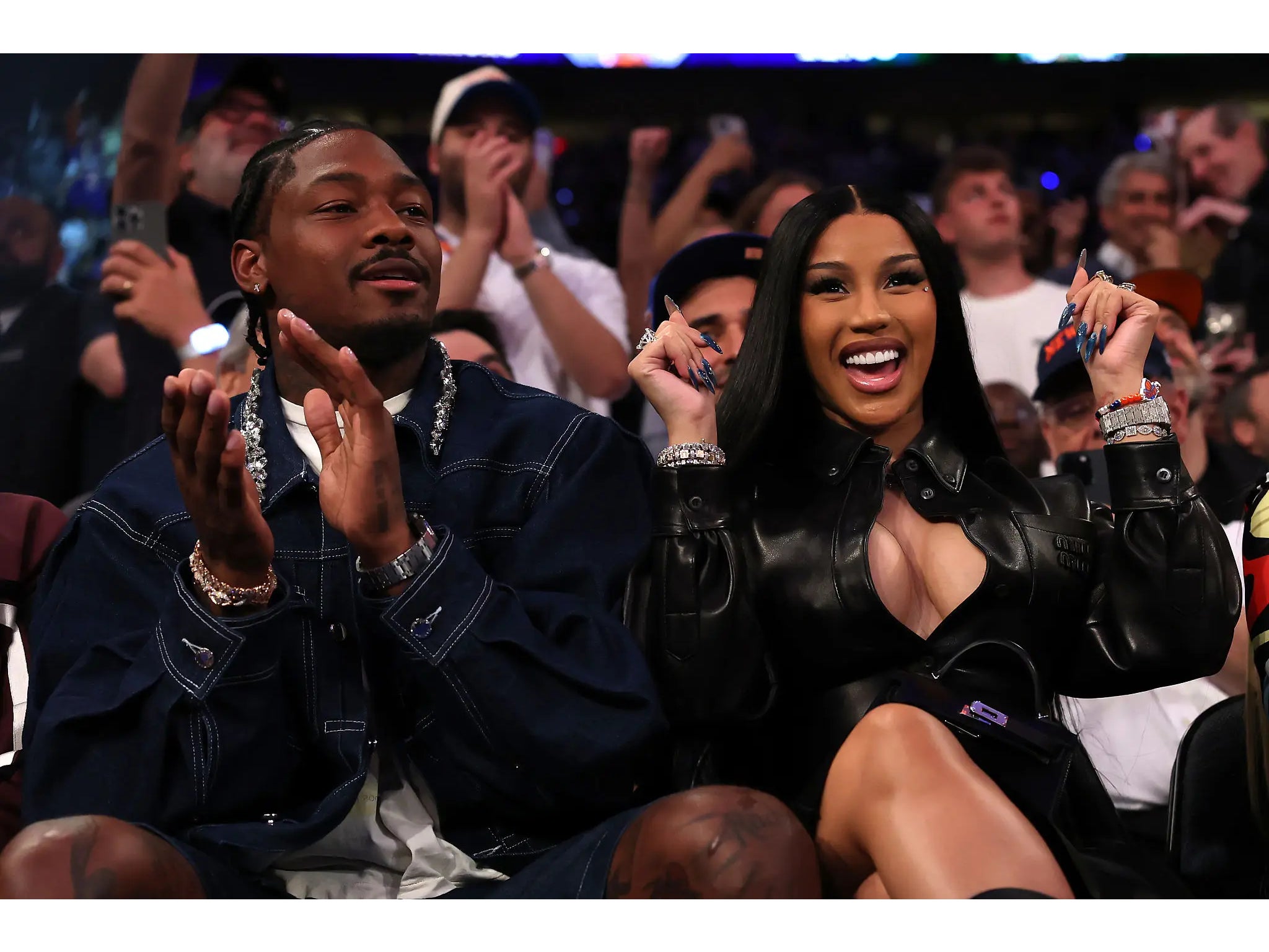Report: A Source Says Cardi B Wishes Stefon Diggs 'Wouldn't Be a Scumbag and Flirt Back' With That Literal Boatload of Ladies