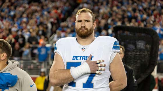 Still Can't Get Over Frank Ragnow Coming Out Of Retirement To Save The Lions Only To Fail His Physical Because He Showed Up With a Grade 3 Hamstring Strain (Torn In Half)