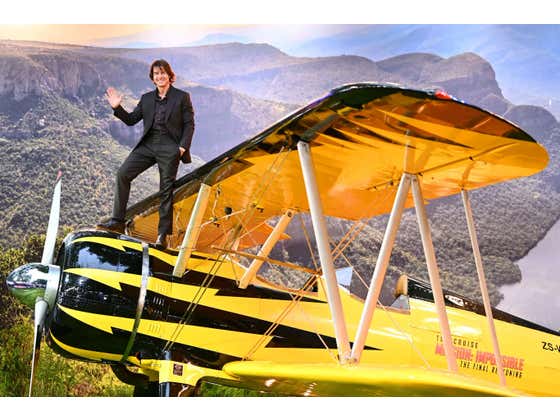 It Should Surprise No One That the World Record for Most Skydives With a Flaming Parachute is Held by Tom Cruise