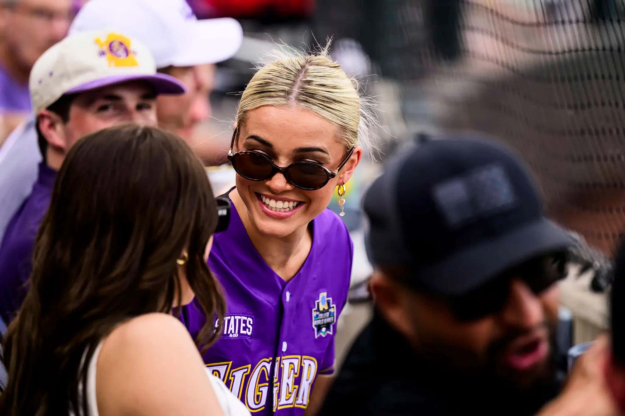 A True Diehard: Livvy Dunne Is In Omaha Supporting LSU Baseball And Dominating Per Usual