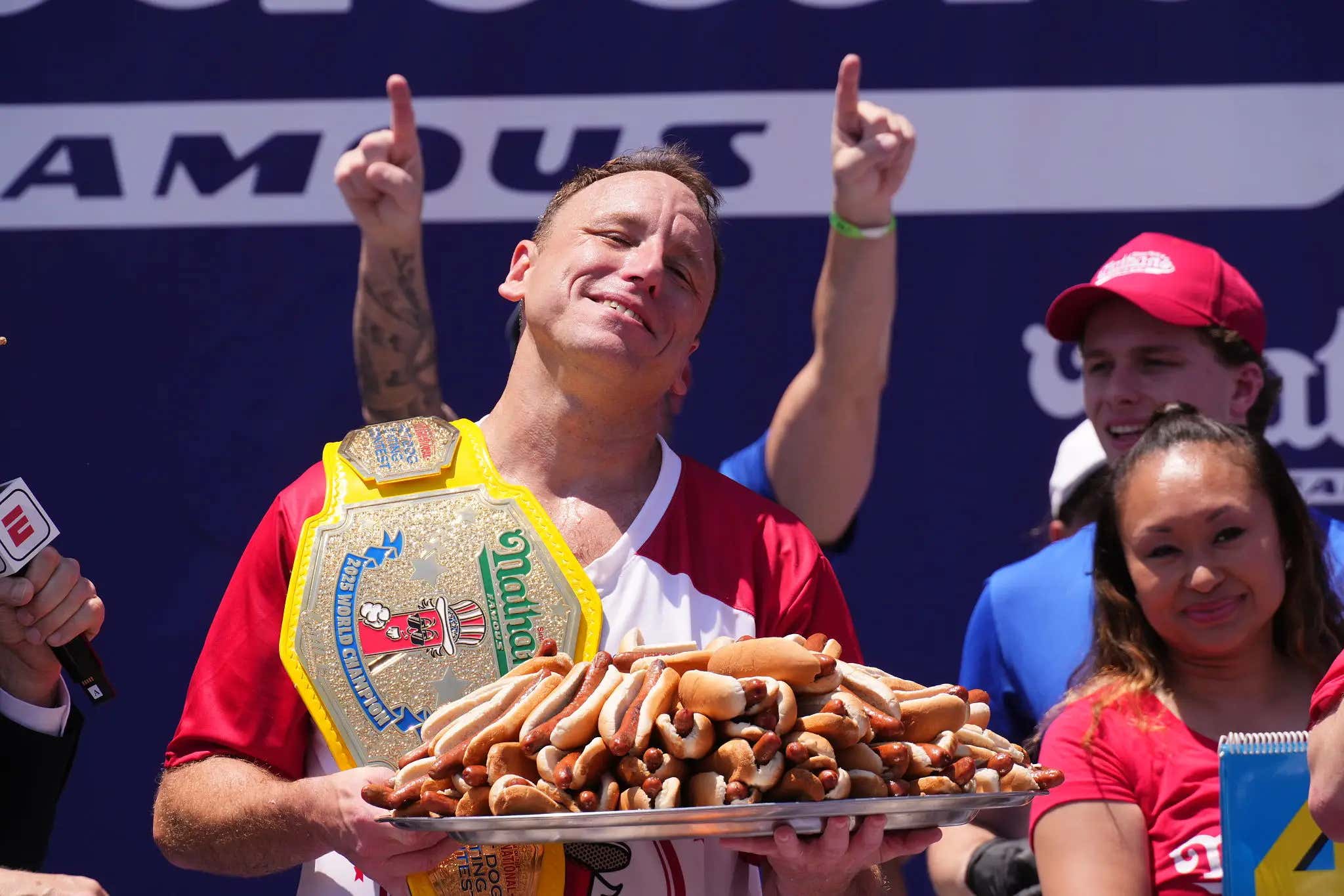The Legend Continues: American Icon Joey Chestnut Wins His 18th Nathan's Hot Dog Eating Title