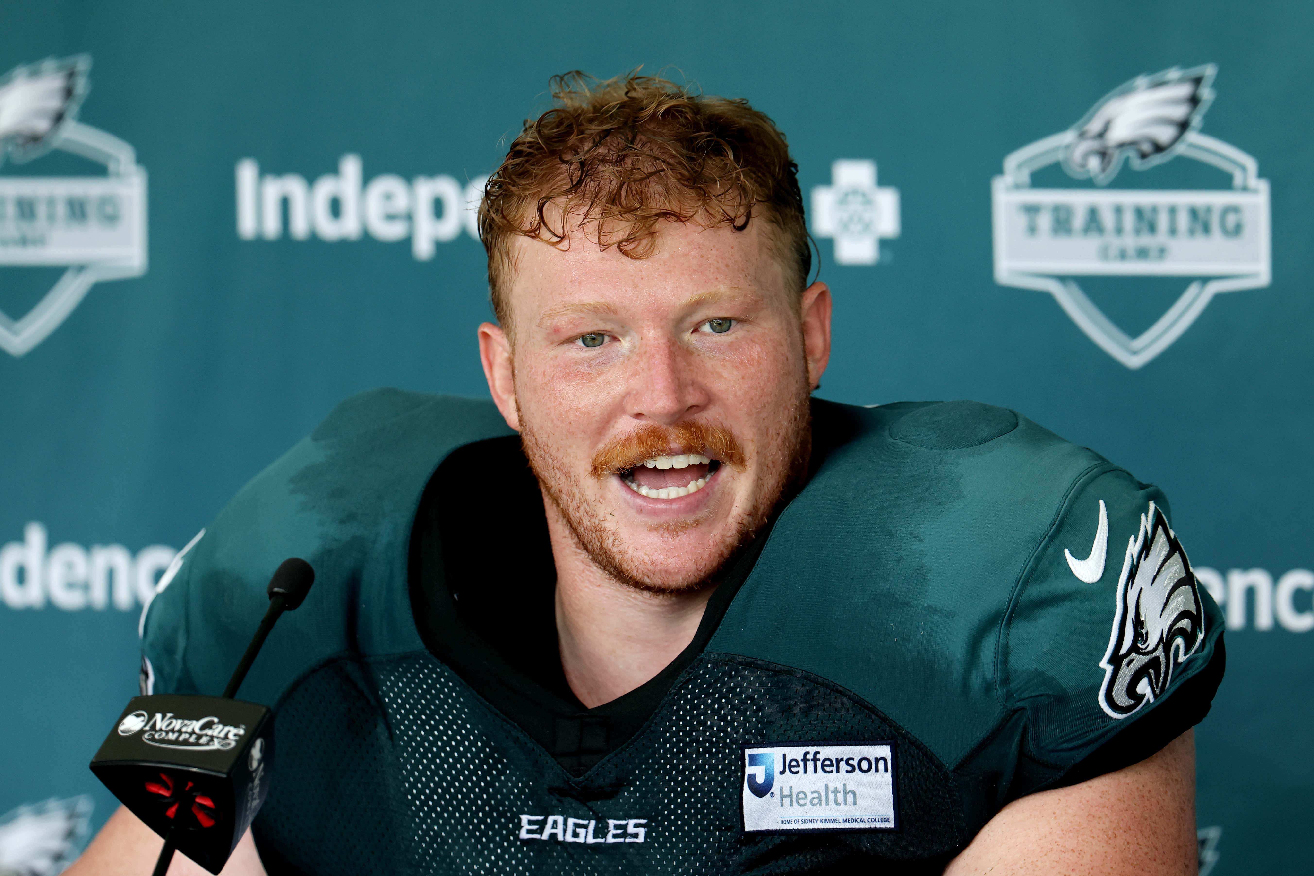 Good Luck To Any Defensive Lineman Trying To Get Past Cam Jurgens This Season After He Spent The Offseason Training Against Cows On His Farm