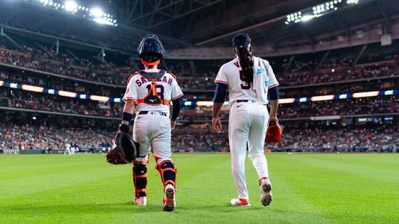 Did Framber Valdez Intentionally Cross Up His Own Catcher So That He Could Drill Him In The Chest With a 93 MPH Fastball? Certainly Seems That Way