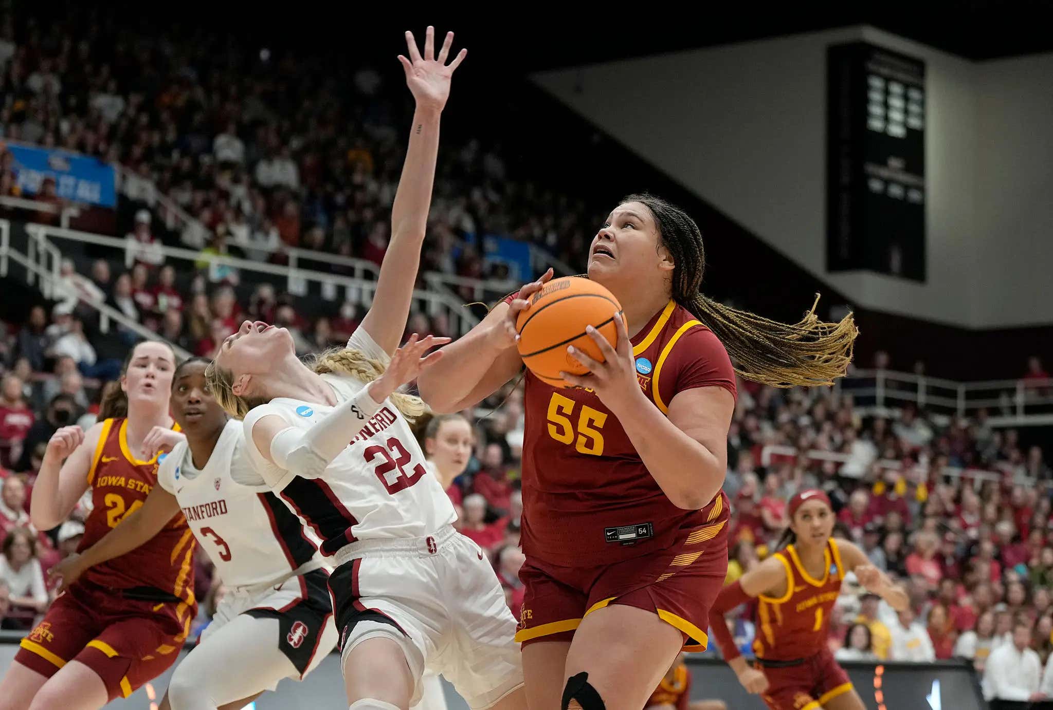 Audi Crooks May Be The Best Offensive Talent In Women's Hoops, But Her Defensive Highlight Reel From Last Night Is Brutal