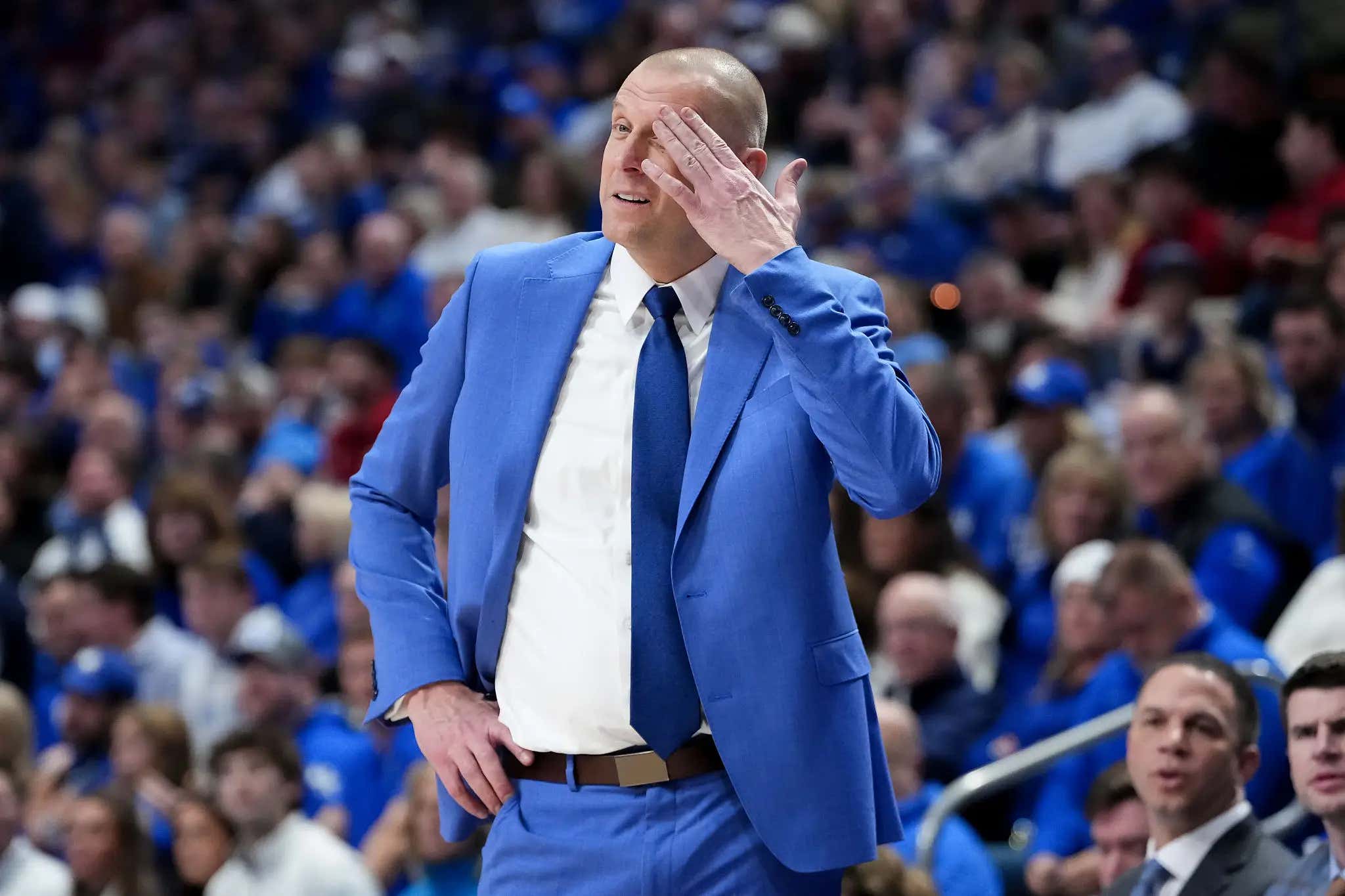 Kentucky Tough: Mark Pope Isn't Allowed To Yell For The Next Couple Of Weeks Because He Destroyed His Voice While Losing His Mind On This Team