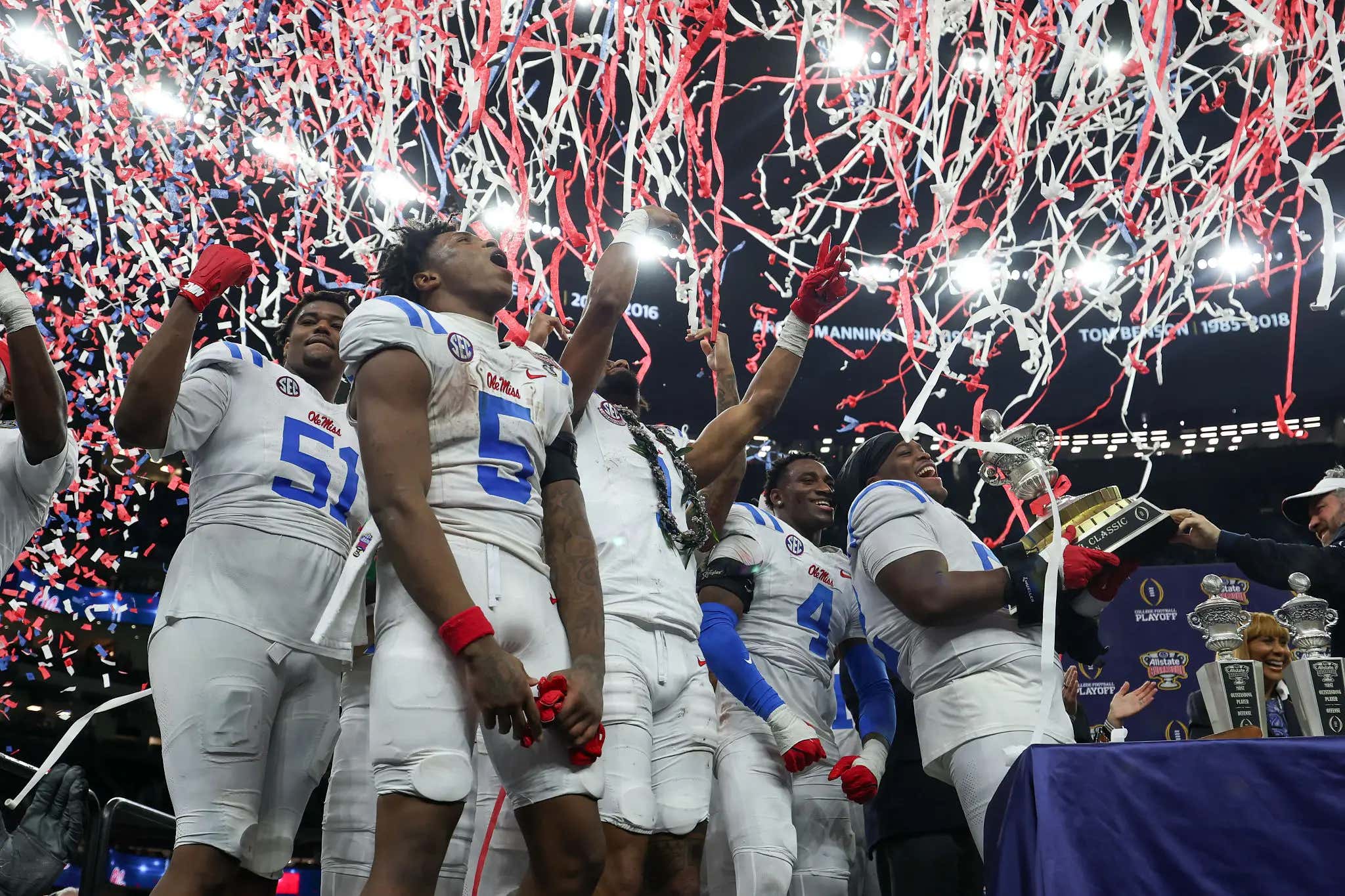 'He's Been Trying To Steal Our Shine' - Ole Miss Celebrated The Sugar Bowl Win By Mocking Lane Kiffin In The Locker Room, As They Should