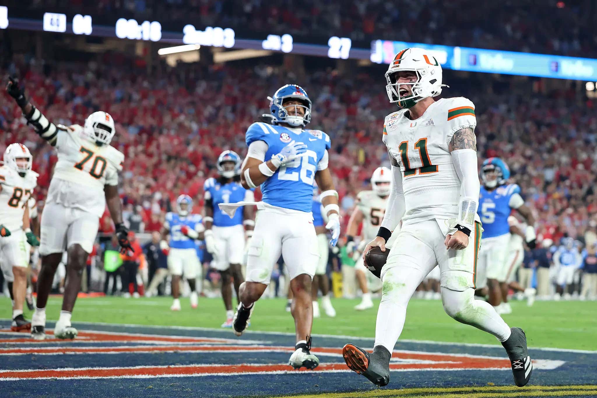 Miami Advances to a Home National Championship Game After Outlasting Ole Miss in an All-Time CFP Classic