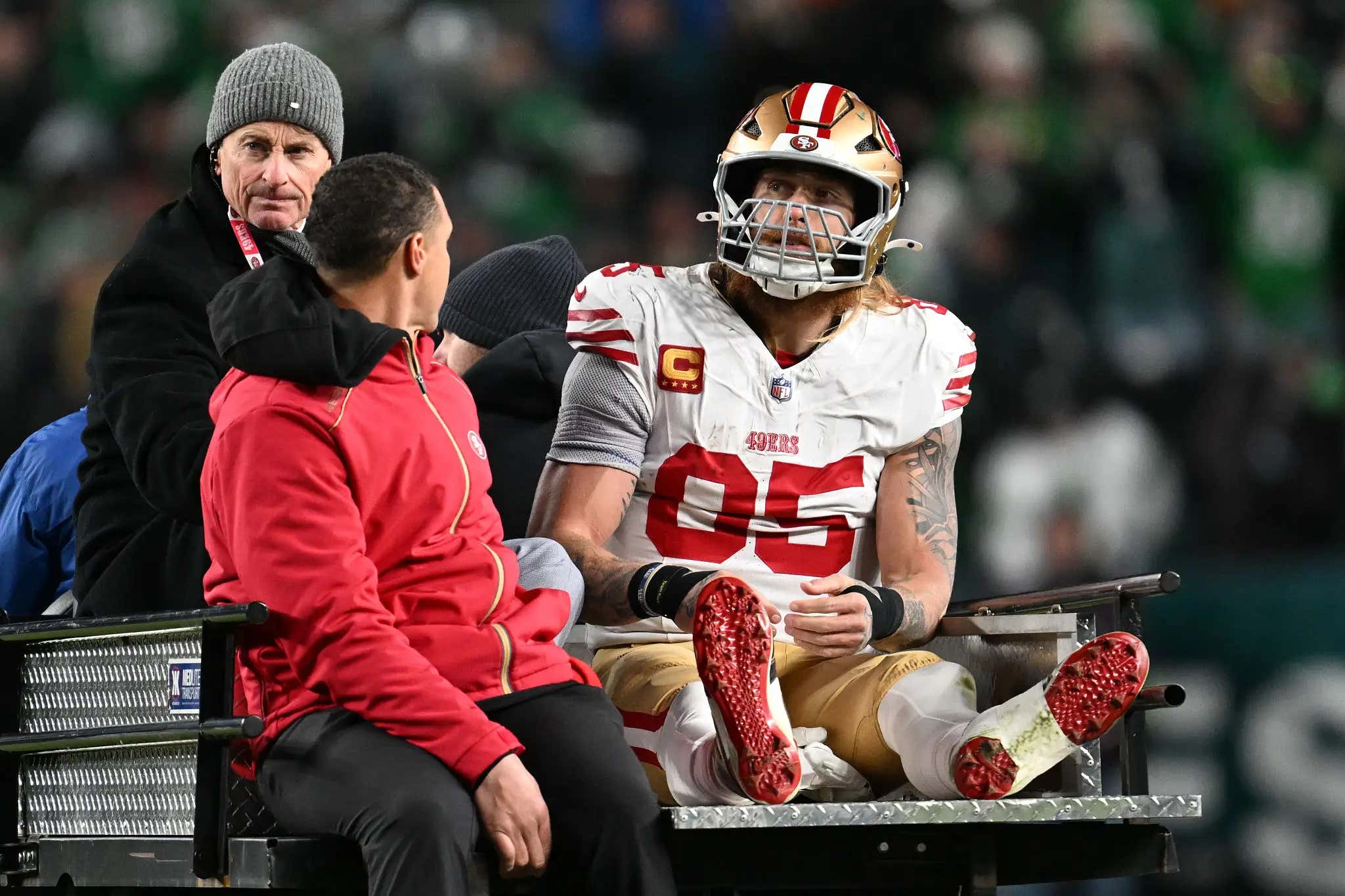 Onto Something: 49ers Players Are Now Bringing Up The Viral Electrical Substation/Levi's Stadium Conspiracy Theory After George Kittle's Achilles Injury