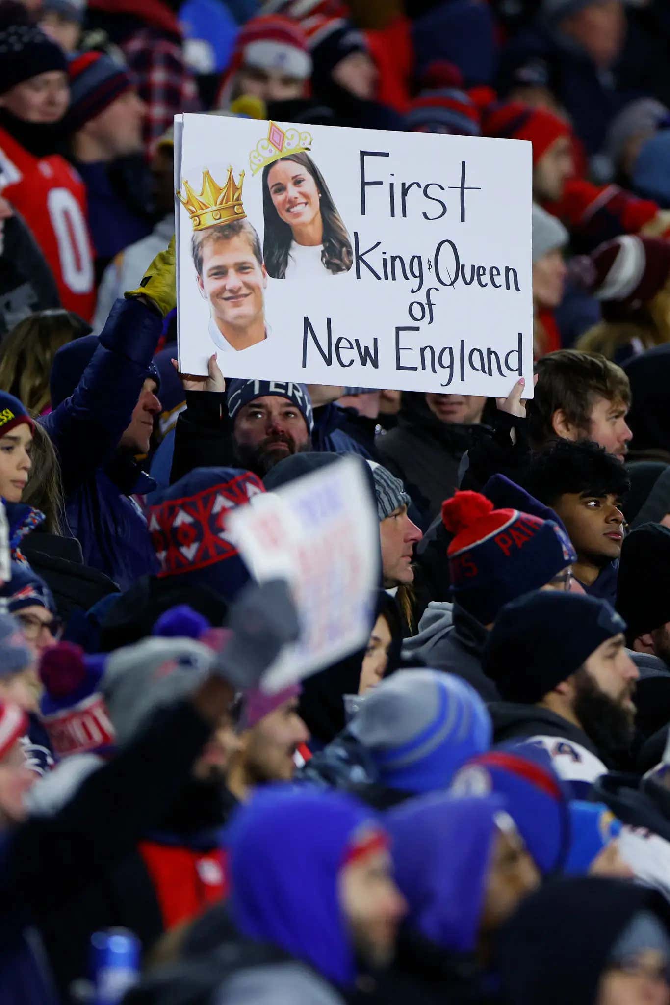 There are Maniacs on the Internet Questioning the Way Drake Maye Interacted With Ann Michael After the Game, and They All Deserve to Banished From Society