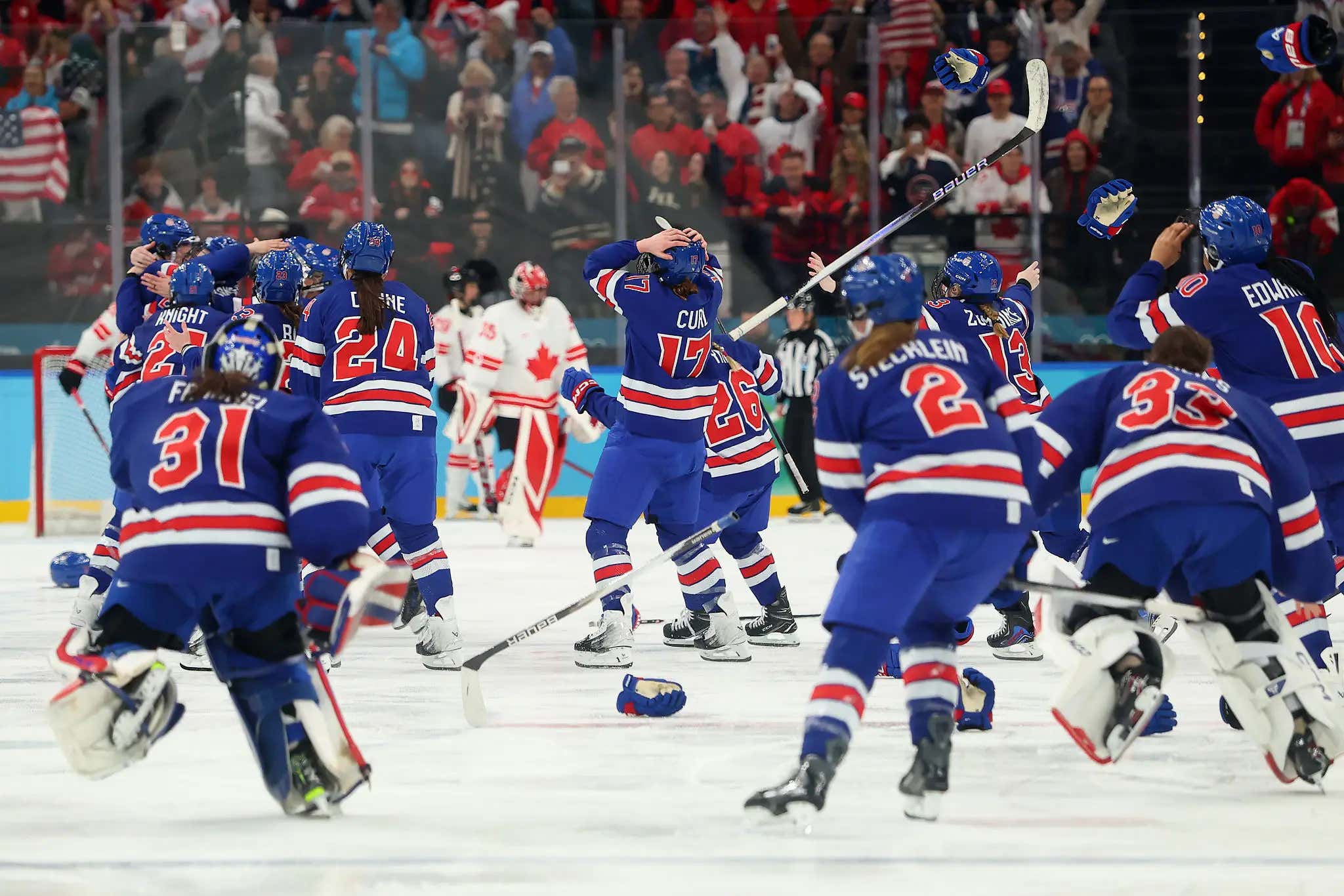 MEGAN KELLER! THE GOLDEN GAL! USA WOMEN'S HOCKEY COMES BACK TO TAKE DOWN CANADA, ARE THE BEST HOCKEY TEAM IN THE WORLD