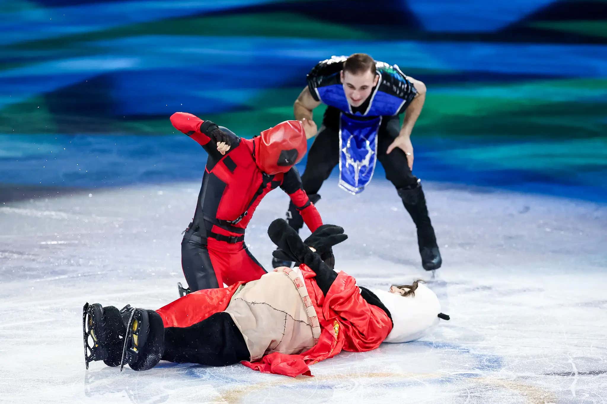 A Figure Skater In A Panda Costume Getting Attacked By Deadpool And Sub-Zero As "Kung Fu Fighting" Plays On The Speakers Is The Kind Of Pageantry The Olympics Is Built On