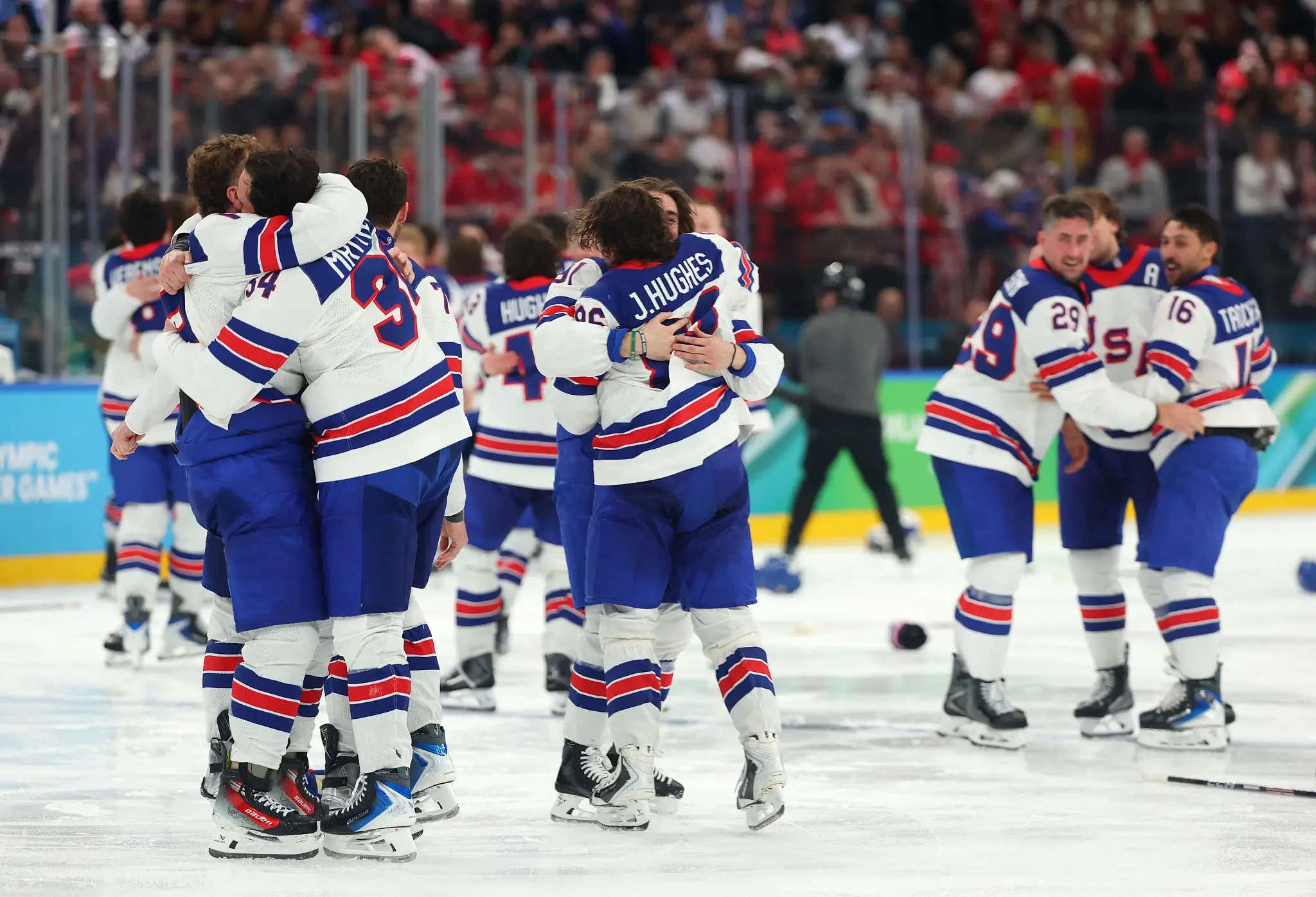 JACK HUGHES SCORES THE BIGGEST GOAL IN THE PAST 46 YEARS OF AMERICAN HOCKEY HISTORY! THE GOLDEN GOAL! USA WINS GOLD AT THE OLYMPICS!