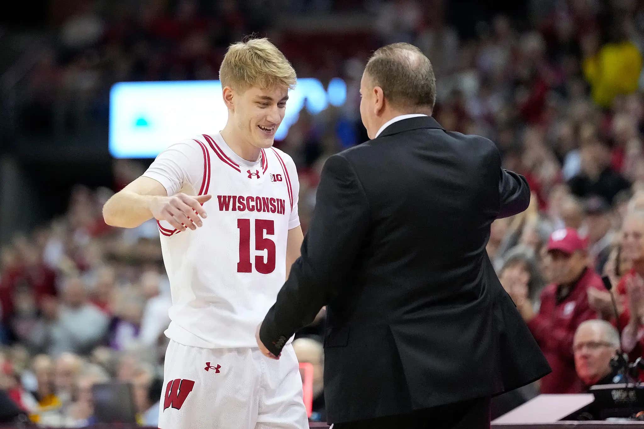'Special, Special Night' - Greg Gard's Kid Stole The Show During Wisconsin's Senior Night, Had Everyone At The Kohl Center Losing Their Minds