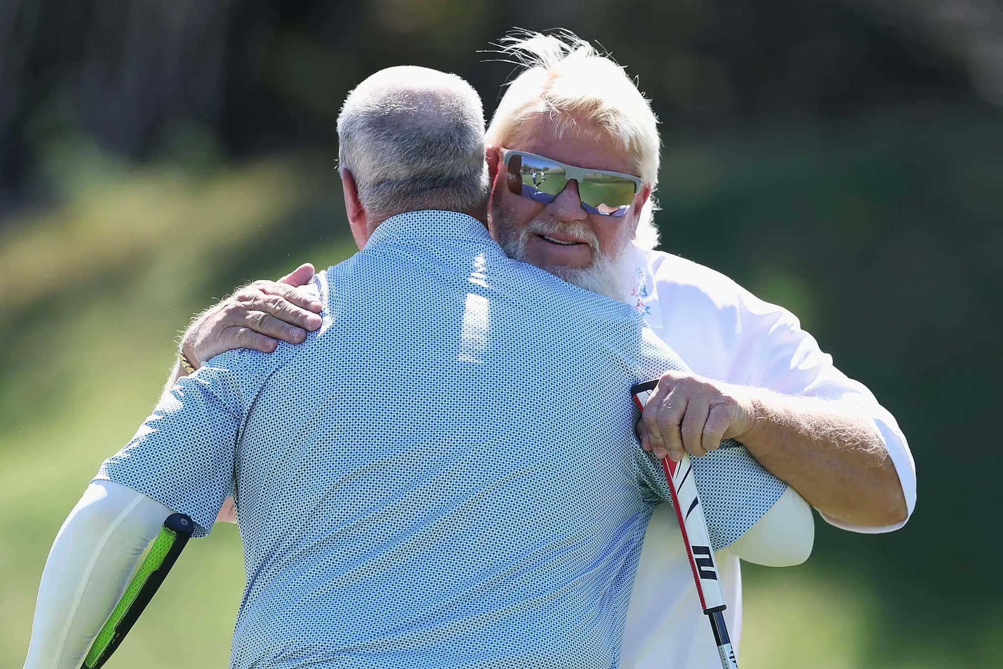 DOWN GOES JOHN DALY - We Almost Lost The Legend After He Hit A Shot, Fell And Immediately Started Belly Sliding Down The Hill