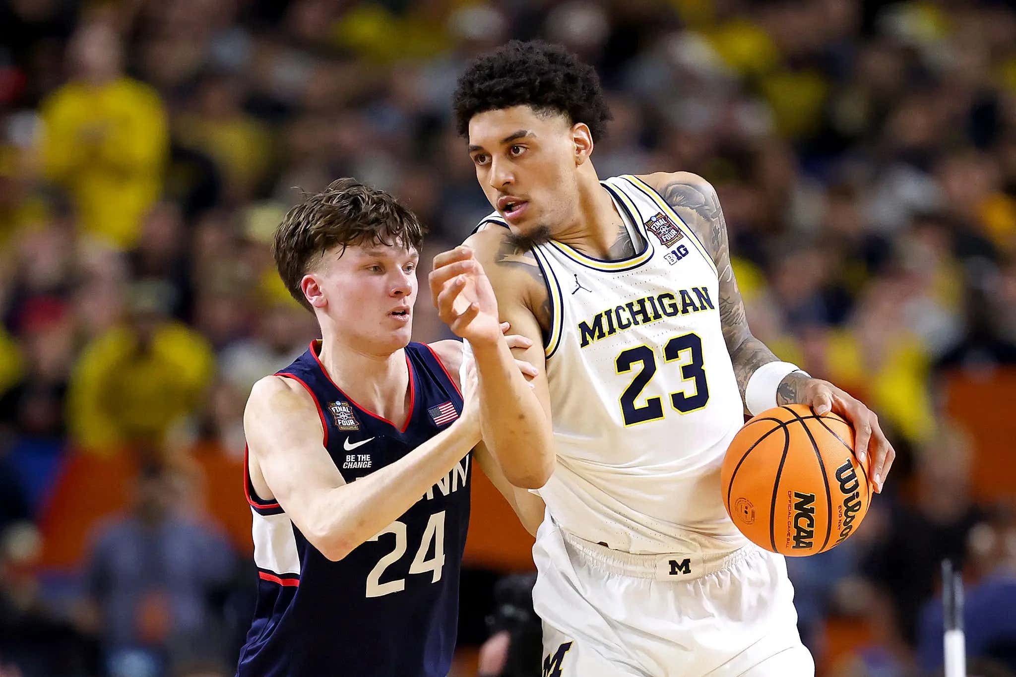 'I Feel Awful, Super Weak. I Played Soft' - Yaxel Lendeborg Delivered The Most Honest Interview You'll Ever See At Halftime Of A Title Game