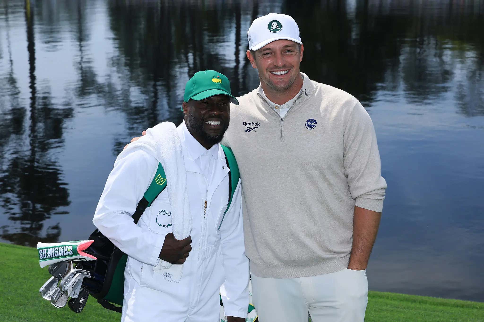 Kevin Hart Brought the Energy to Augusta While Caddying for Bryson DeChambeau at the Par 3 Contest