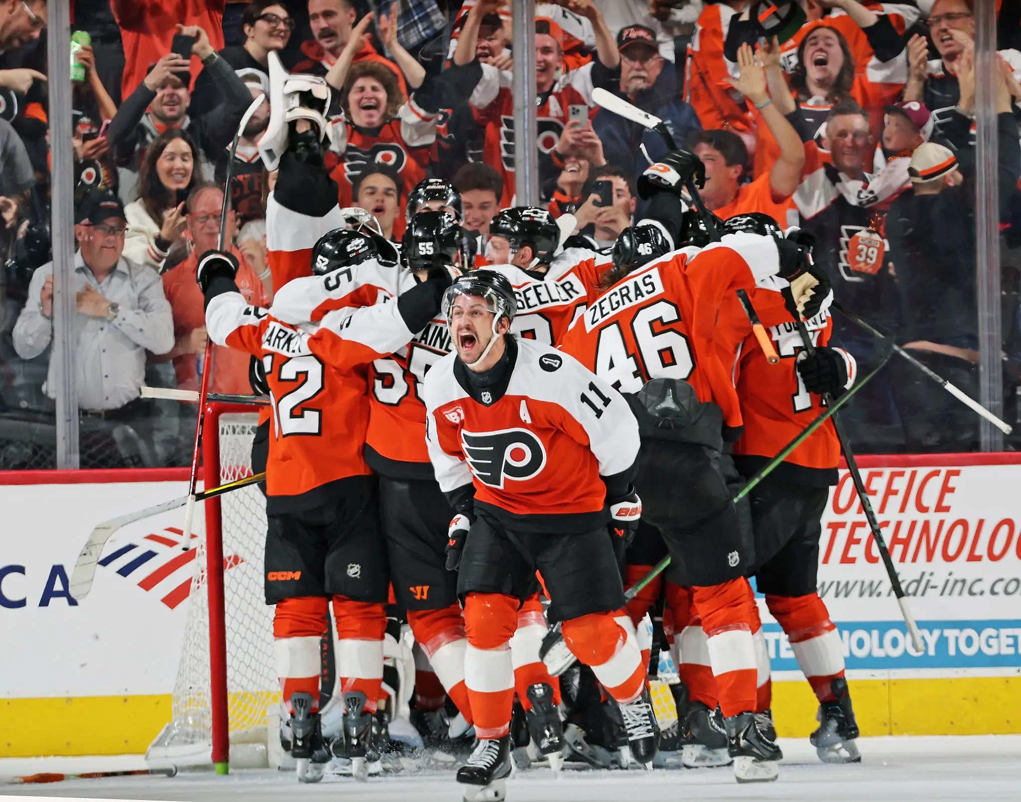 FEELS LIKE 2010: THE PHILADELPHIA FLYERS HAVE CLINCHED THEIR SPOT IN THE STANLEY CUP PLAYOFFS IN A SHOOTOUT