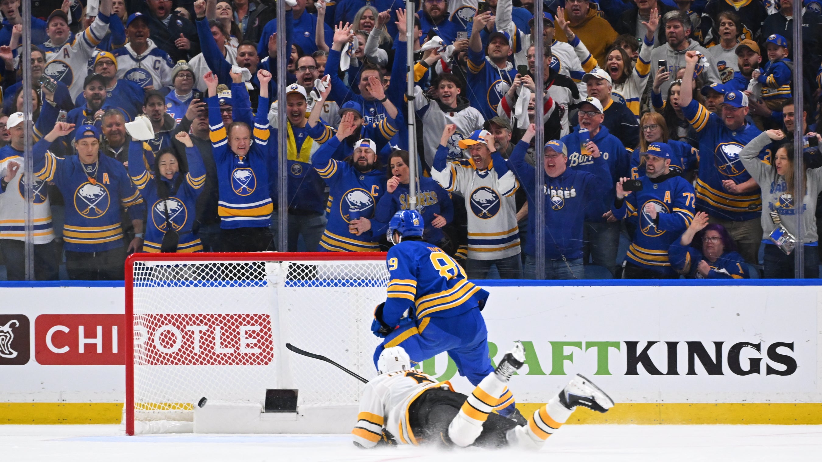 Bruins Get Extra-Hot Buffalo Stings In Historic Game One Meltdown