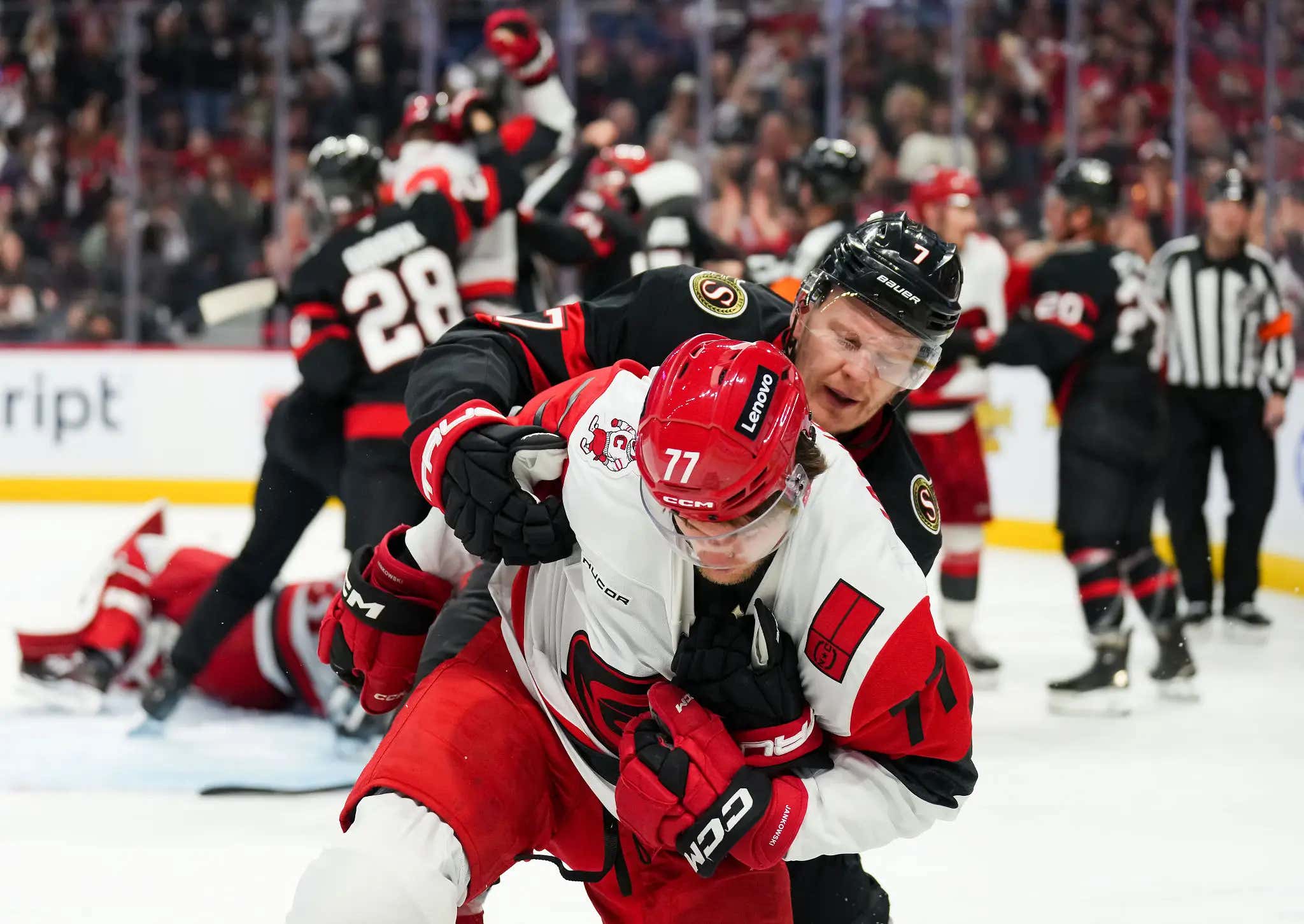 Ottawa vs Carolina Are Currently Attempting To Murder Each Other While Occasionally Playing Hockey In Between
