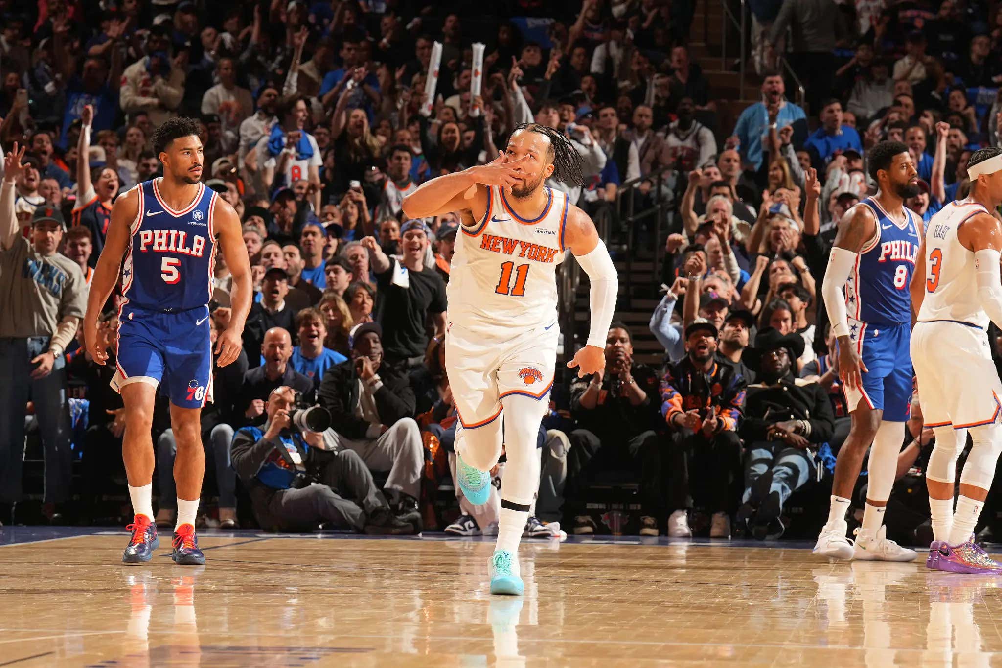 The Knicks Beat The Piss Out Of The Sixers And Become The First Team To Win Three Straight NBA Playoff Games By 25+ Points