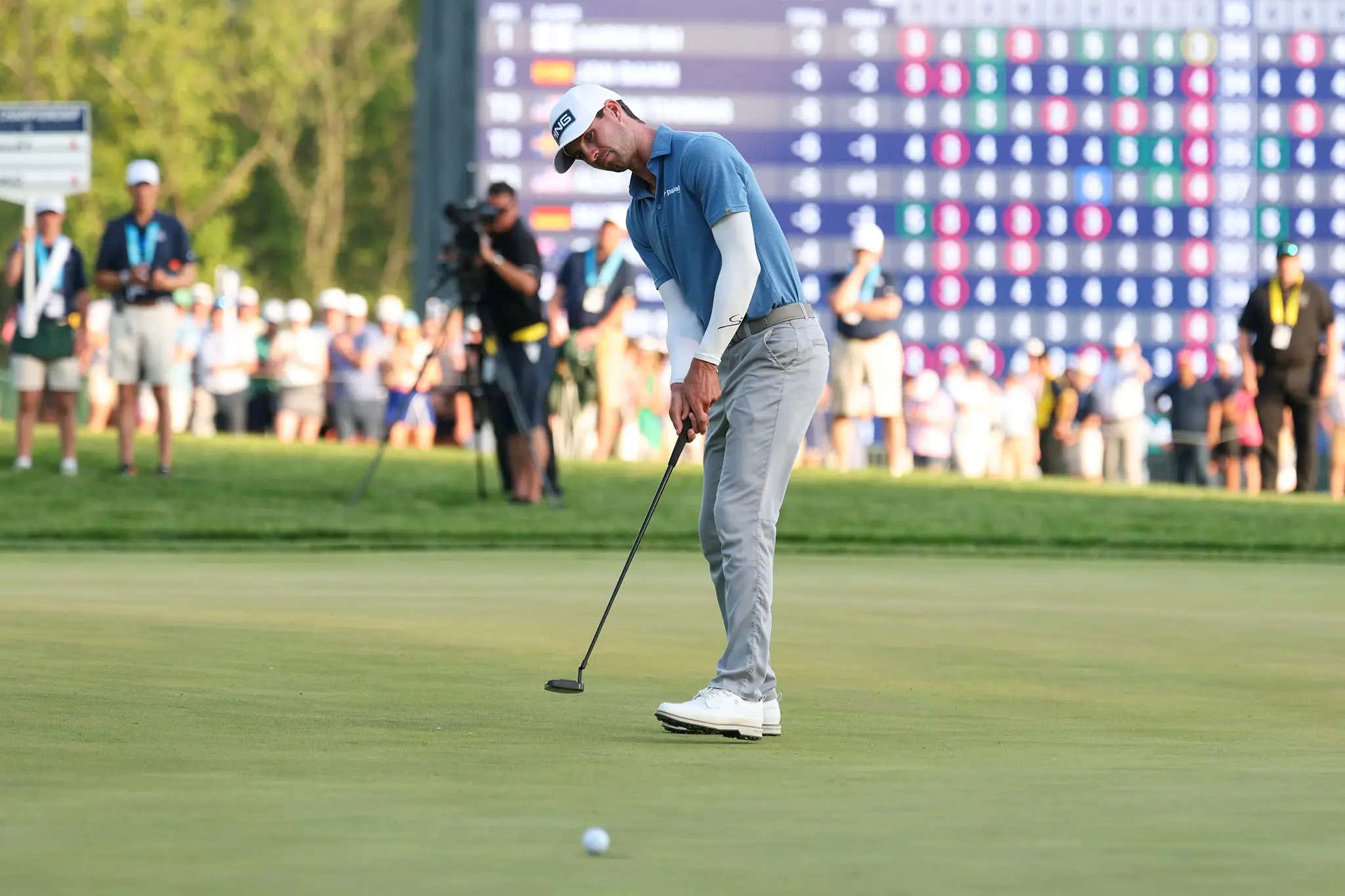 Decent Last Shot: Alex Smalley Drilled A 20-Foot Birdie Putt On 18 Yesterday To Make $822,000 And Get An Exemption Into The US Open