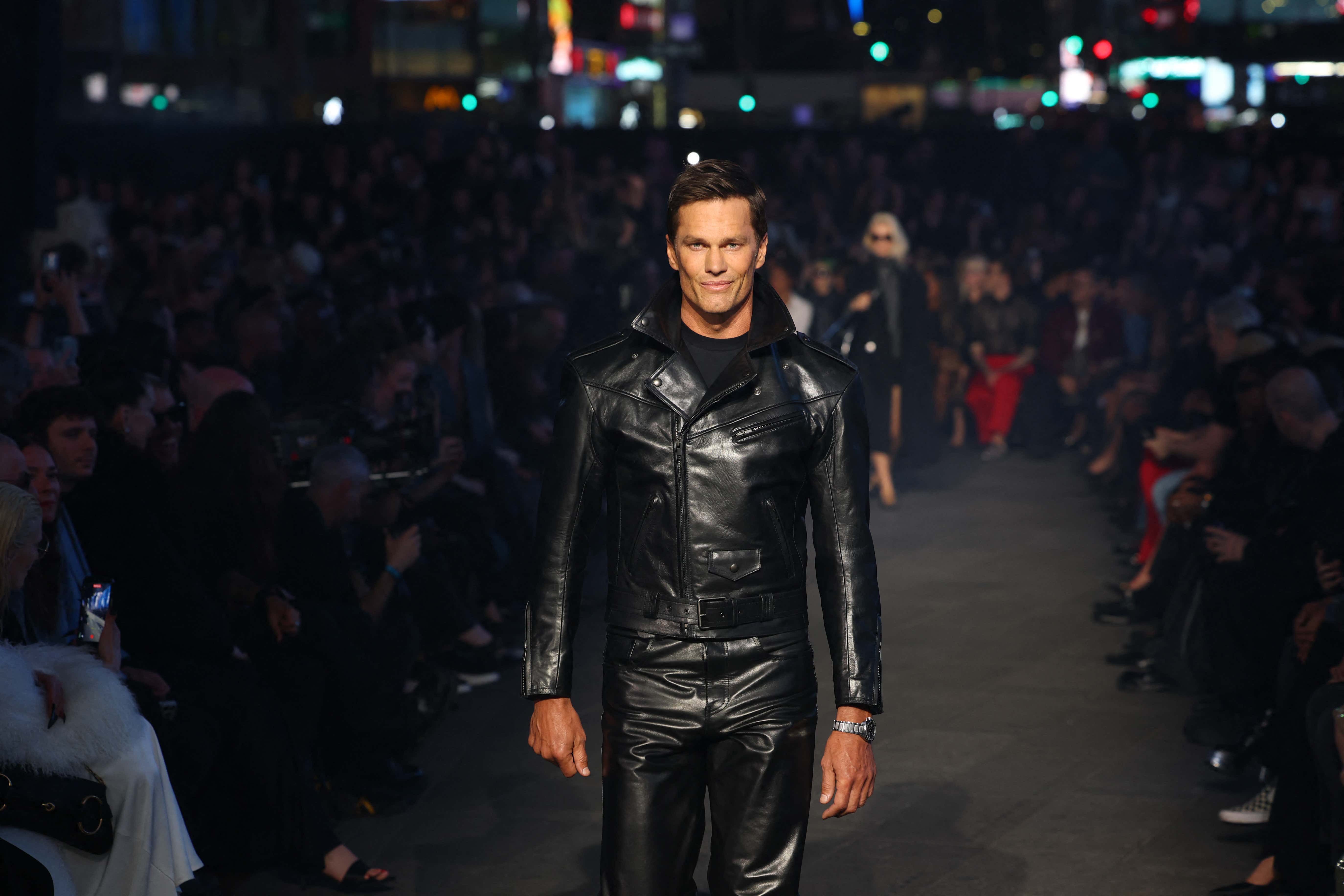 Tom Brady Celebrates Becoming a Leather Pants Guy at 49. This is Fine.