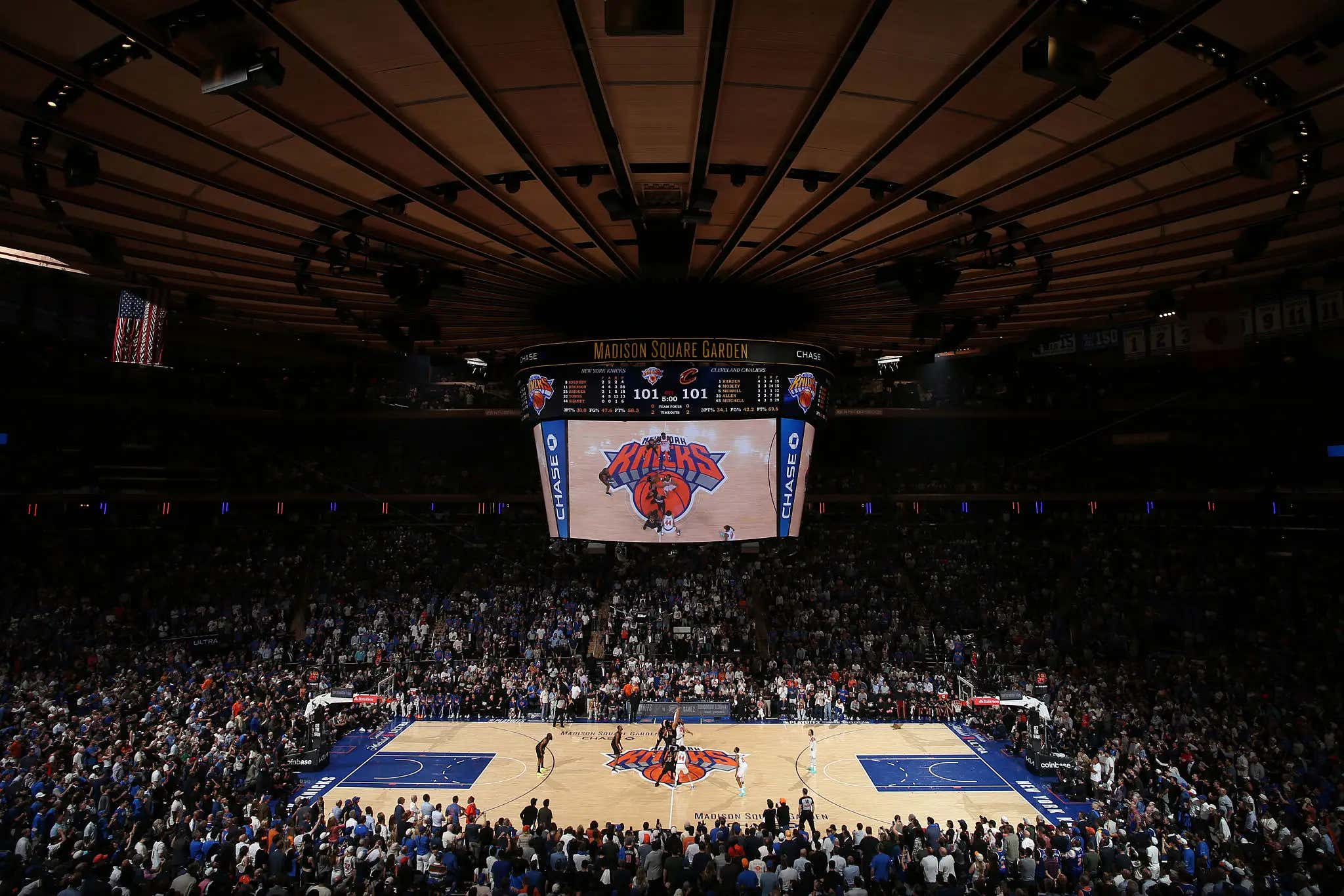 Watching The Knicks Game 1 Comeback From Skycam, Complete With The Sights And Sounds Of The Garden, Is A Religious Experience For Basketball Fans