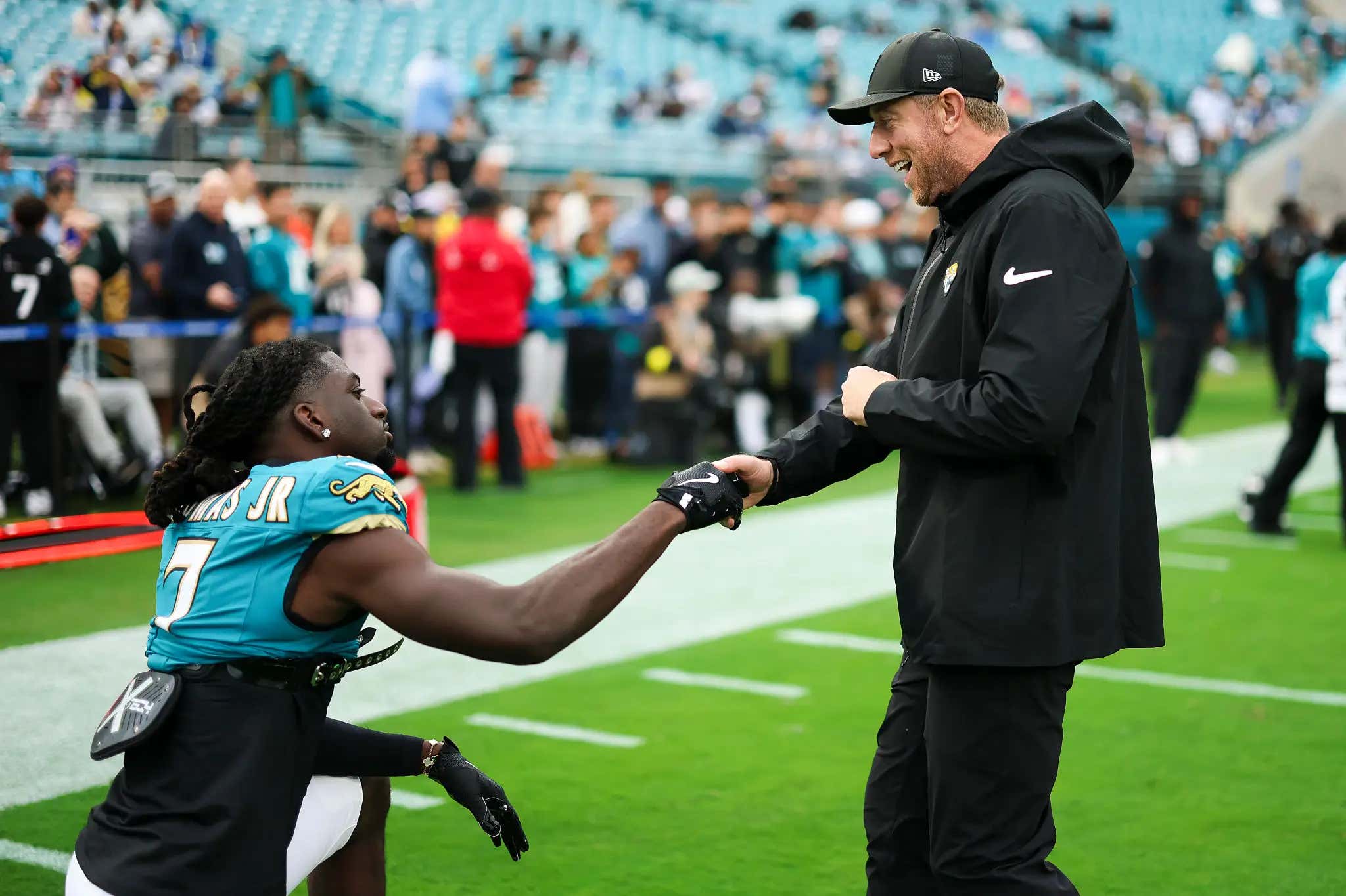 Liam Coen Does Not Give A Shit About Your Fantasy Football Team, Especially If You Try To Tell Him Brian Thomas Jr. Had A 'Down Year'