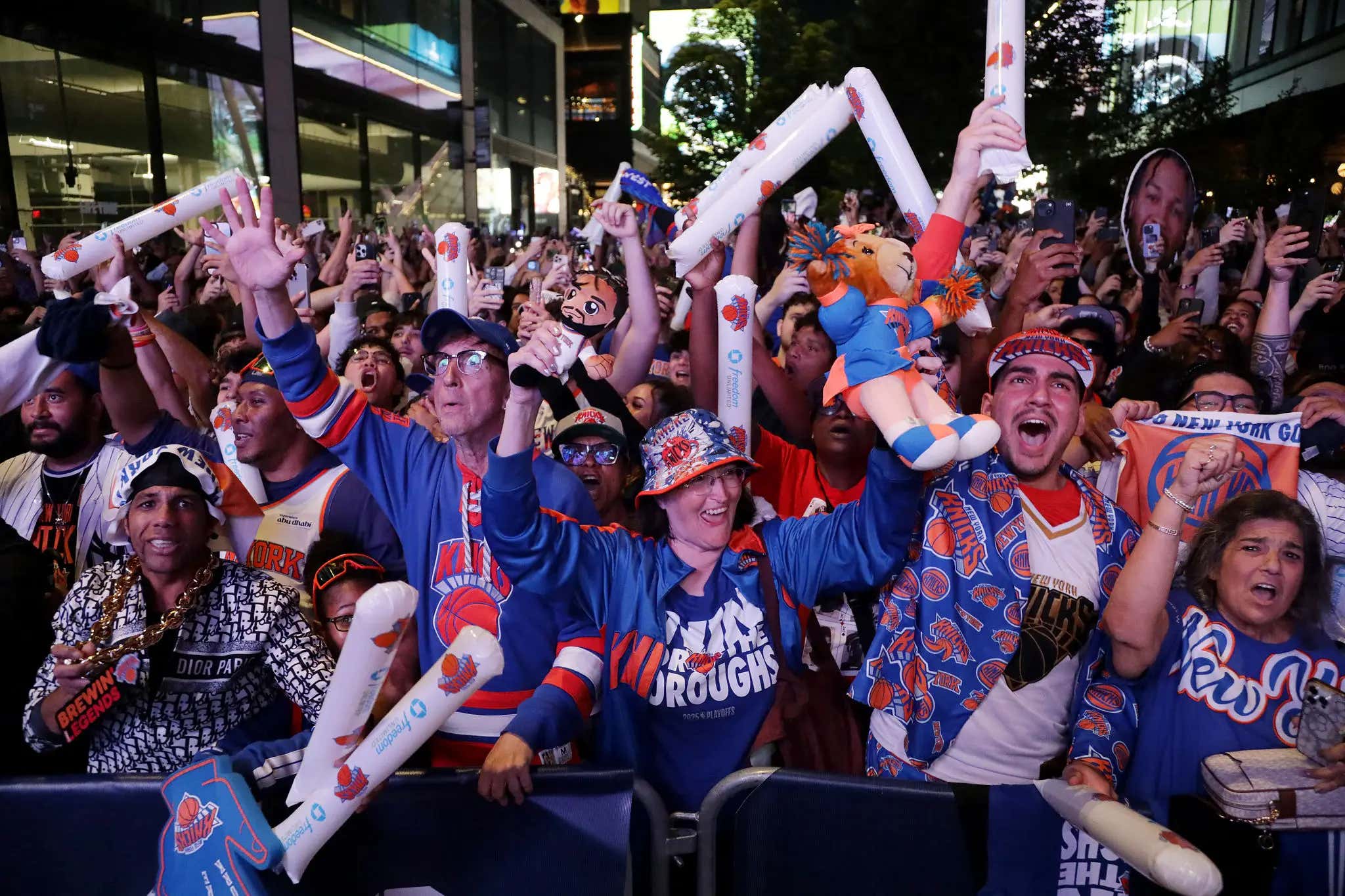 Another Win For The Knicks - The NYPD Reversed The Ban On Watch Parties Outside Of MSG So All The Lunatics Can Get Back Together Again
