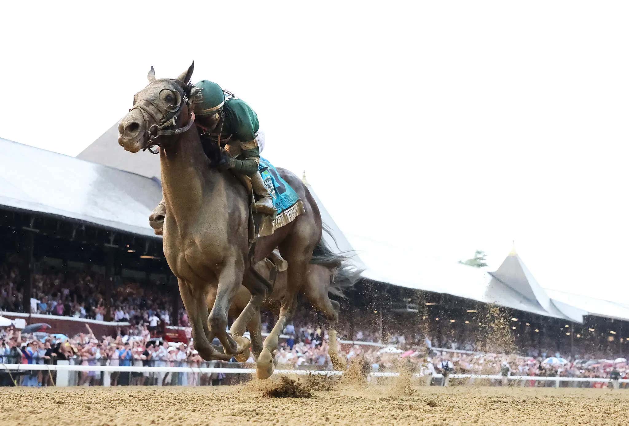 Kentucky Derby Winner Golden Tempo Skipped The Preakness But Sure Showed Up At Saratoga To Run Them All Down In A Thrilling Belmont Stakes Victory