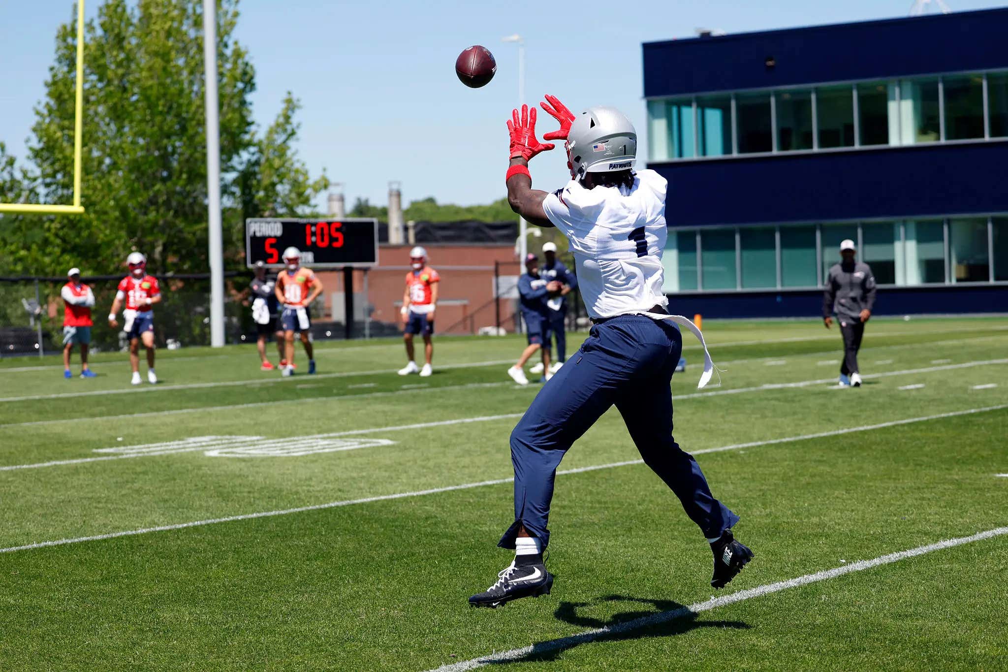Drake Maye and AJ Brown Have Been Tearing Up Patriots Mini Camp